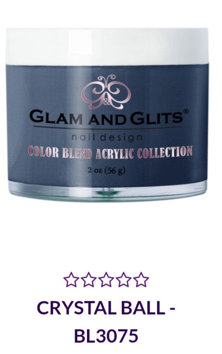GLAM AND GLITS COLOR BLEND COLLECTION VOL.2 BL3075 - 2 oz Nail Polish Set with Crystal Ball Design | Professional Salon Quality Nail Art for Parties, Weddings & Special Occasions