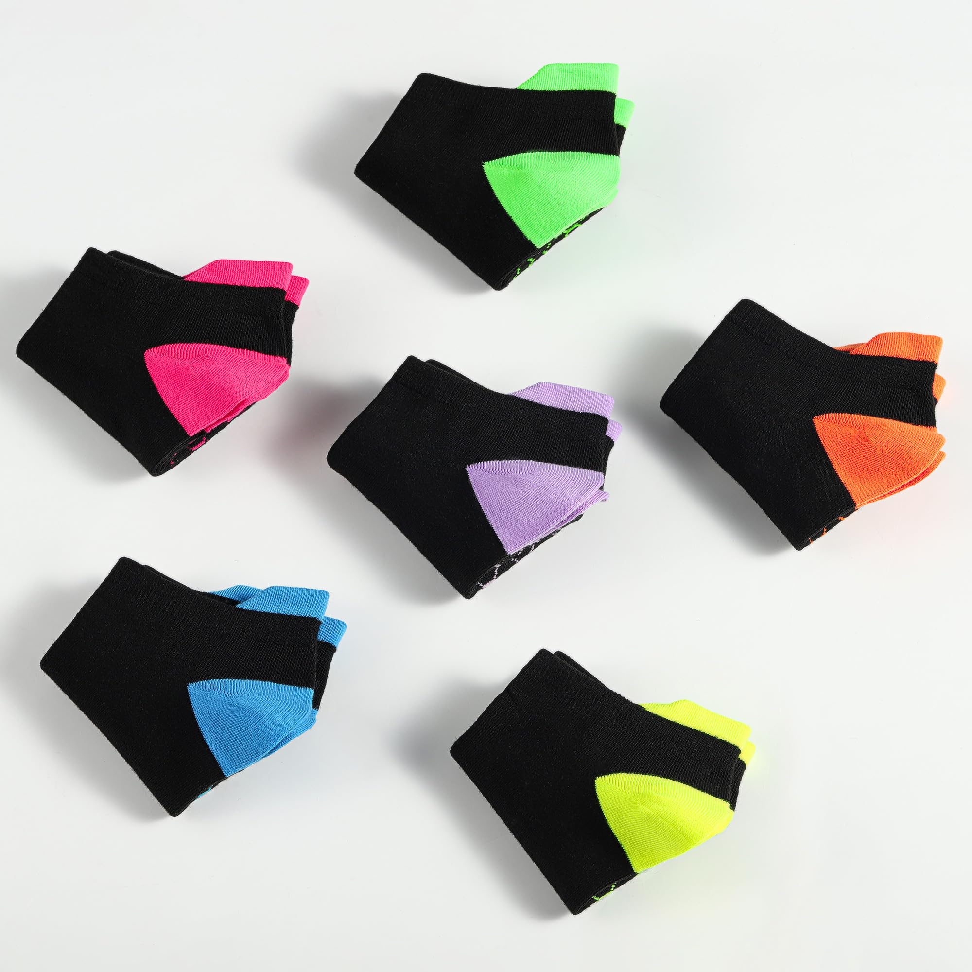 Honeysea Women's Breathable Ankle Socks - 6 Pairs Arch Support for Running & Yoga