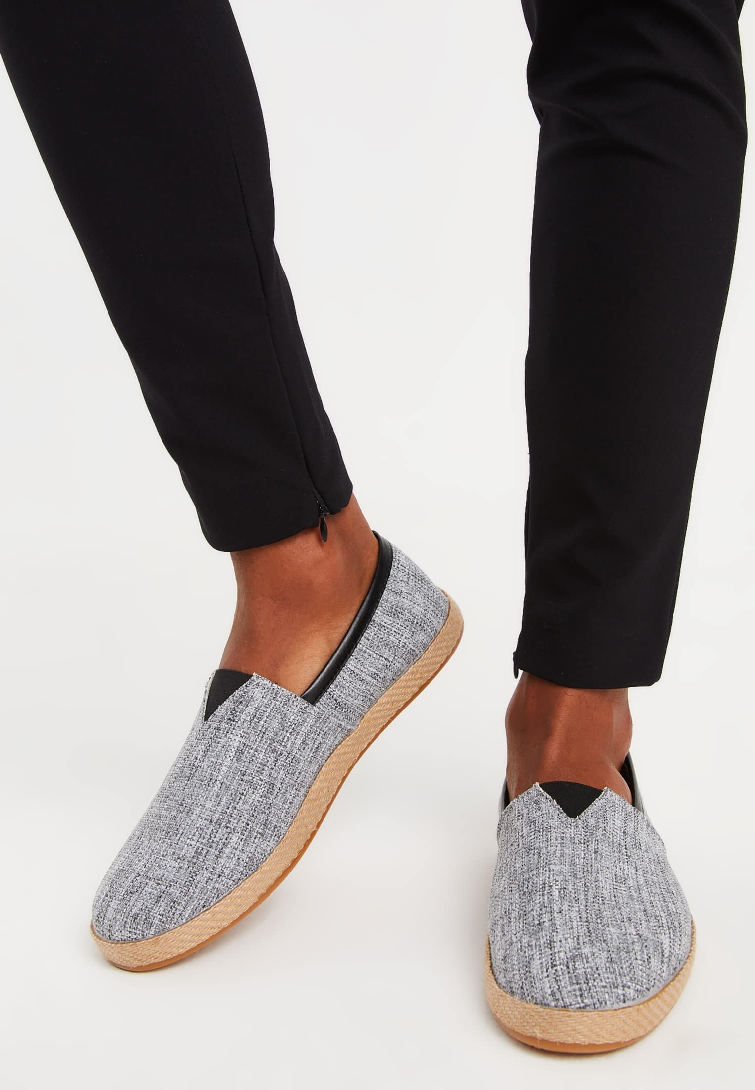 **Leif Nelson Men's White Espadrilles Shoes - Casual Summer Slip-On Sneakers for Men & Boys | Beach, Pool & Outdoor Comfort**