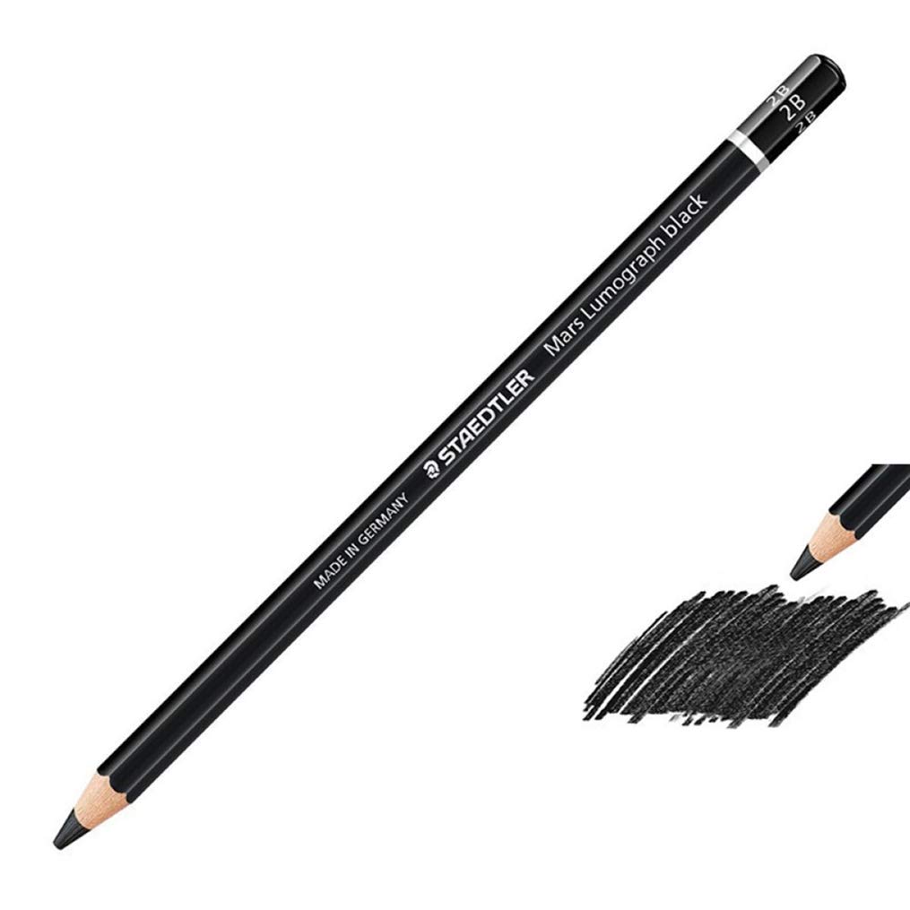 2B Black Sketch Drawing Pencils - Professional Art Pencils for Artists & Students, 12-Pack - Perfect for Sketching, Shading & Detailed Artwork
