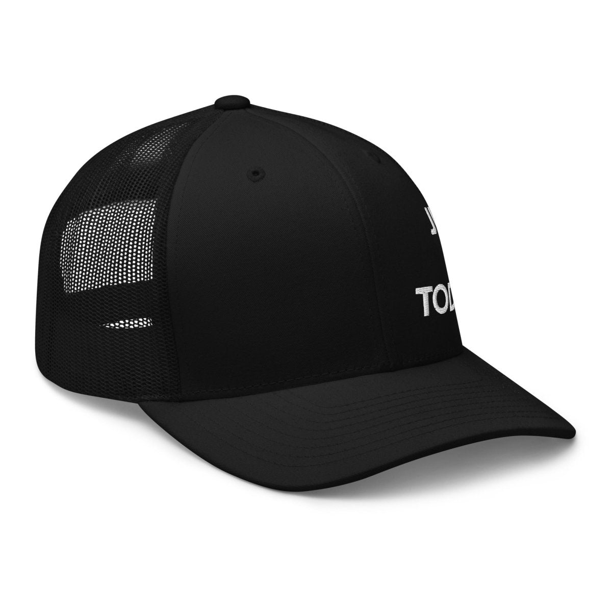 Just for Today Embroidered Trucker Hat - Adjustable Snapback Pink Baseball Cap for Women & Men | Perfect for Outdoor Activities, Sports & Casual Wear