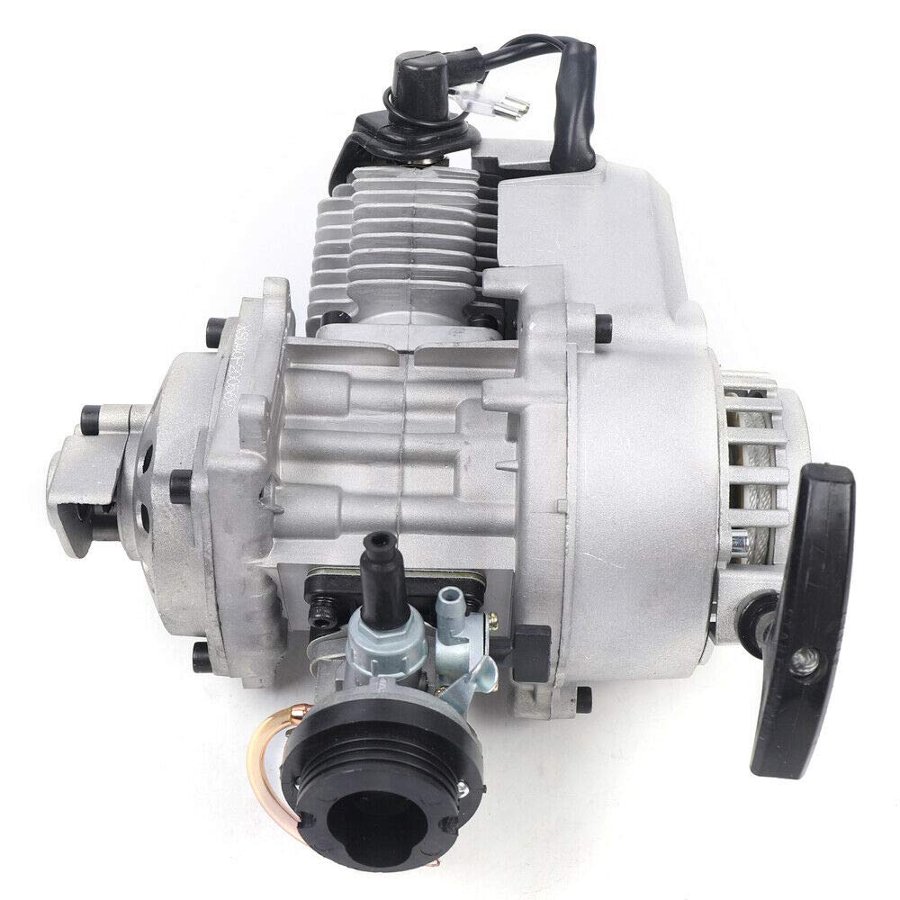 49CC 2 Stroke Engine Motor Kit - Complete Pull Start Racing Motor for Pocket Bike, Mini Dirt Bike, ATV & Scooter Conversion | High Performance Motorized Bike Engine for Off-Road Racing & DIY Projects