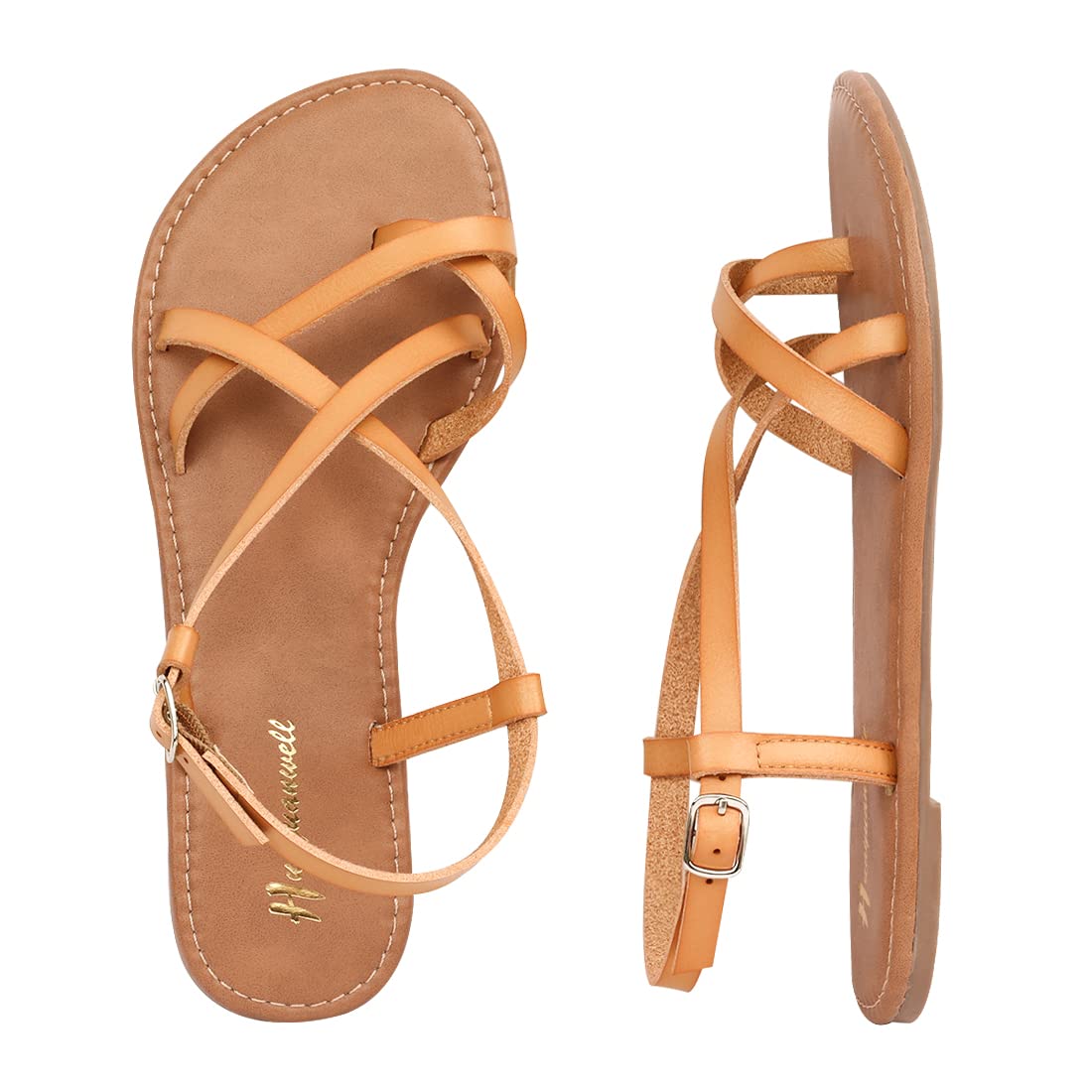 Women's Gladiator Flat Sandals - Fisherman Strappy Ankle Strap Sandals for Summer | Comfortable Walking Shoes for Beach, Vacation & Casual Outfits