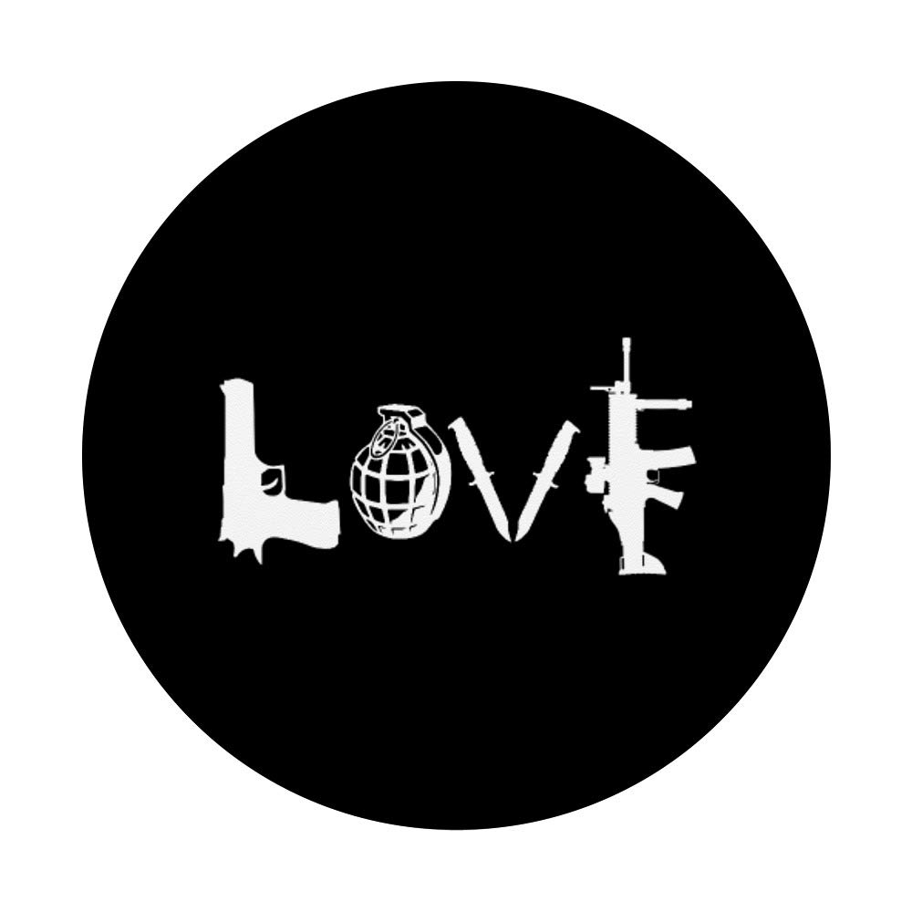Cool Military-Themed PopSockets Grip & Stand for Phones & Tablets - Guns, Grenades, Knives & Assault Rifle Design - Perfect for Gaming Enthusiasts & Outdoor Adventures