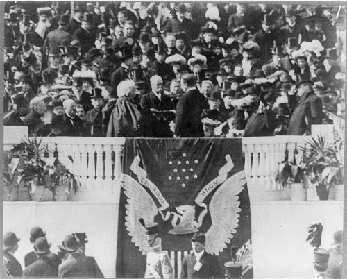 President Theodore Roosevelt Taking Oath at 1905 Inauguration in Washington DC - Historical Photo for Home Decor, Office Wall Art & American History Enthusiasts