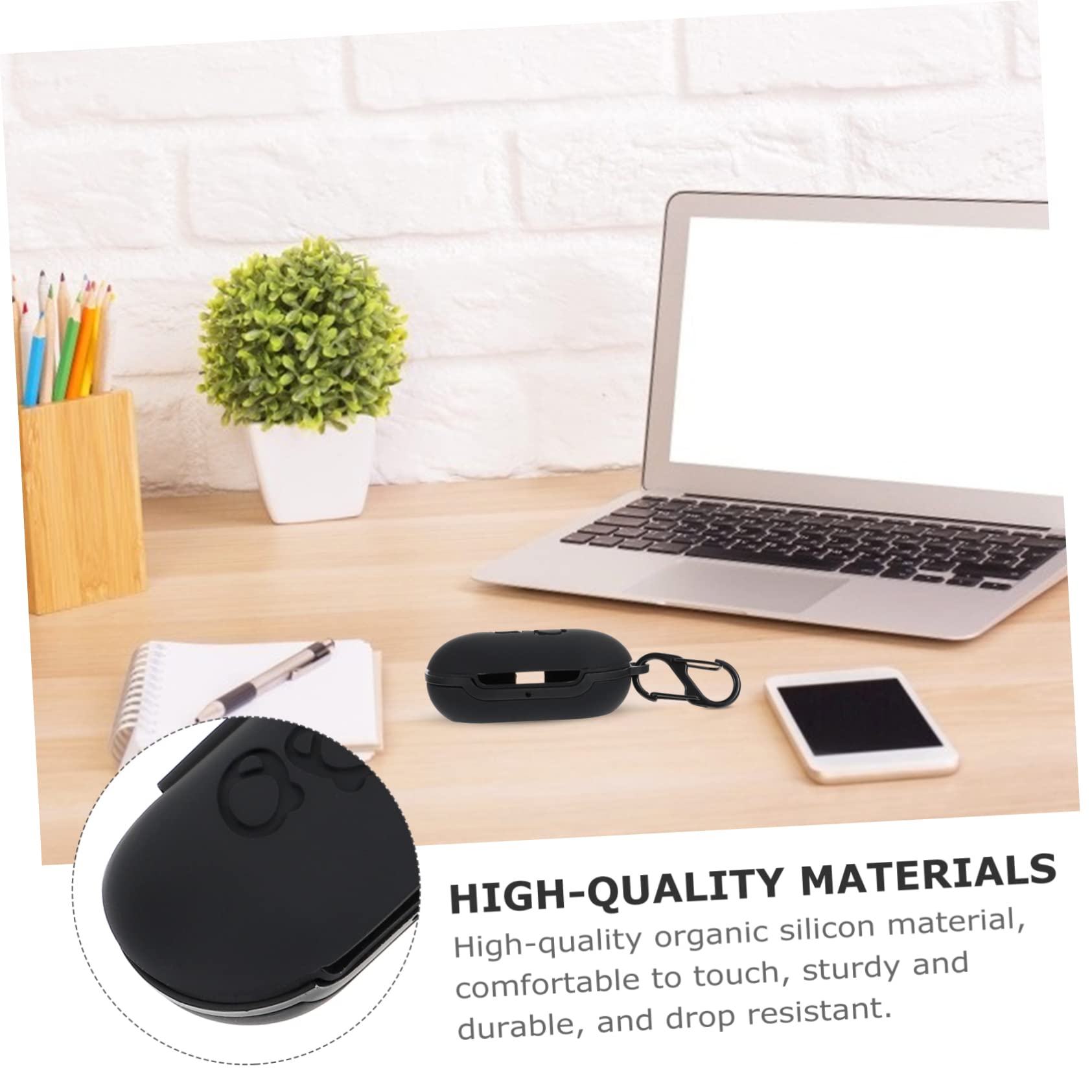 Jojofuny Silicone Earphone Covers for Earbuds - Durable Protective Case Compatible with AirPods & Wireless Earbuds - Fashionable & Practical Accessory for Gym, Travel & Daily Use