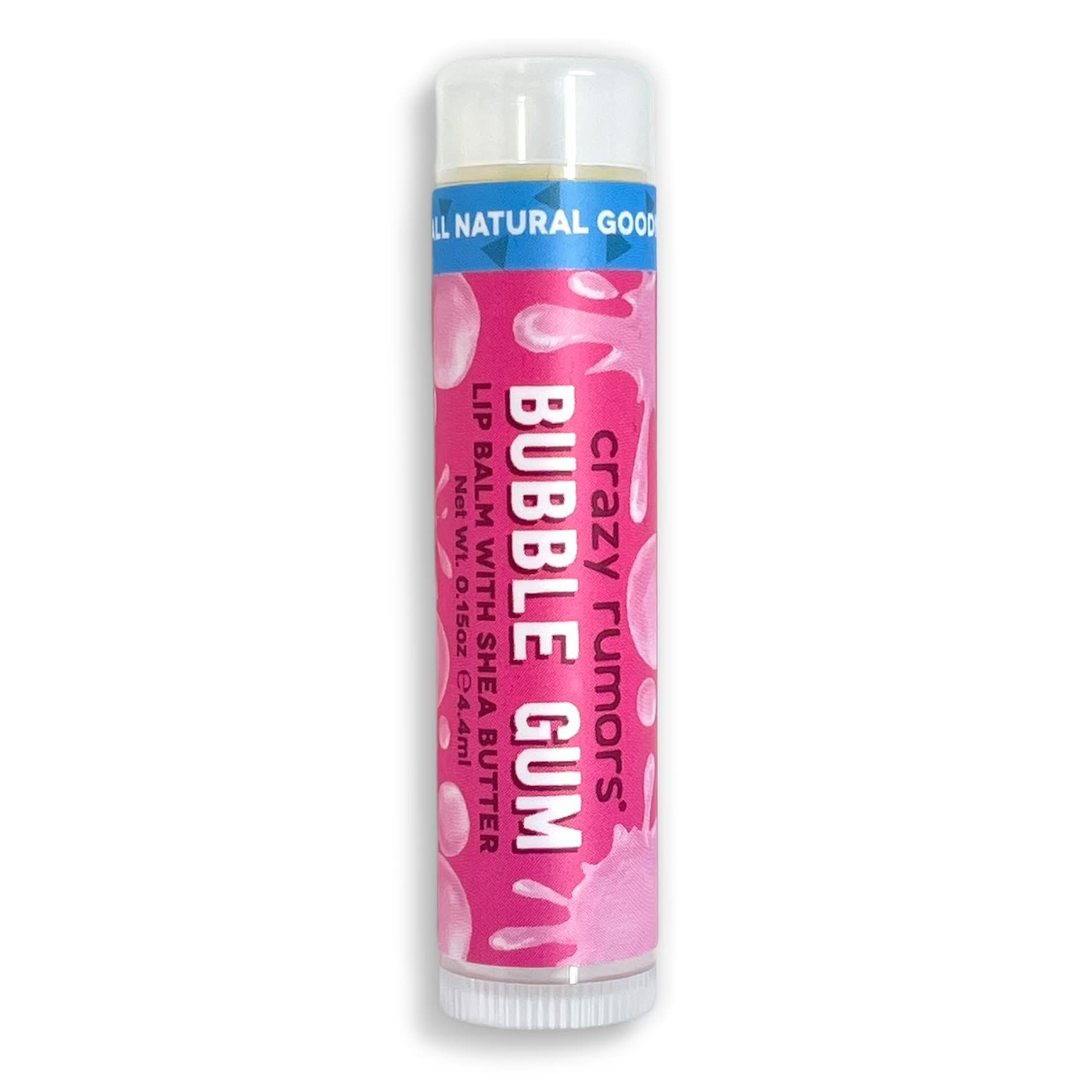Crazy Rumors Bubble Gum Lip Balm .15oz - Moisturizing & Long-Lasting Lip Care for Dry Lips - Perfect for School, Work, and Outdoor Activities