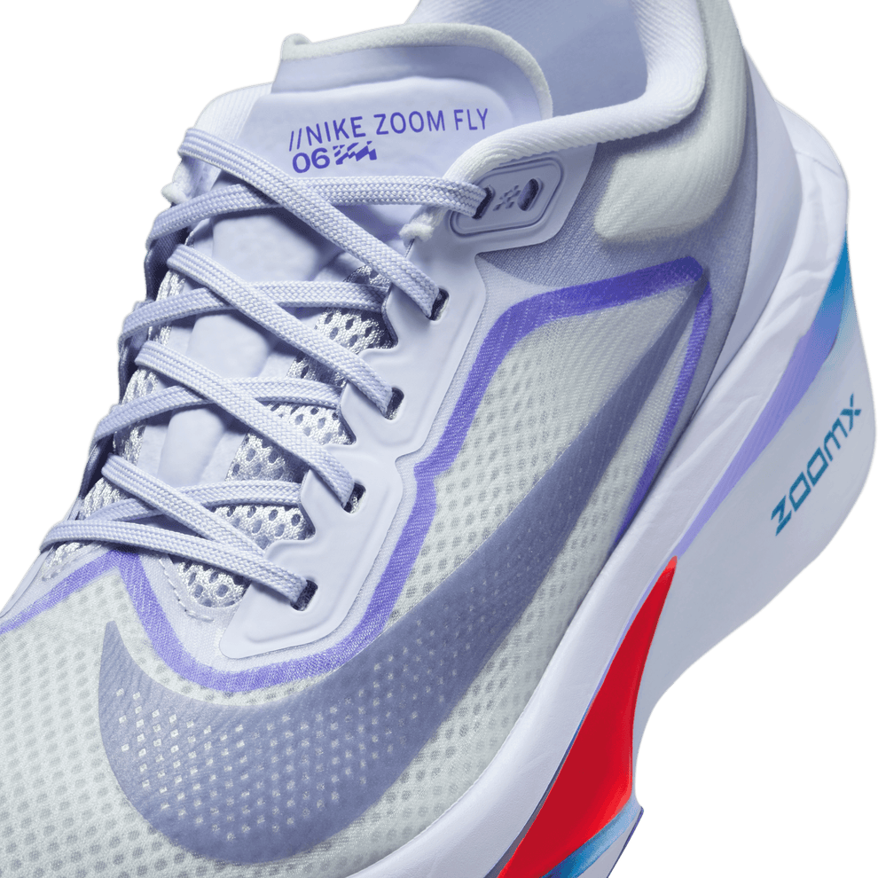 Nike Zoom Fly 6 Women's Running Shoes (B Width) - Ghost/Blue Void/Football Grey | Lightweight Cushioned for Marathon Training & Road Running