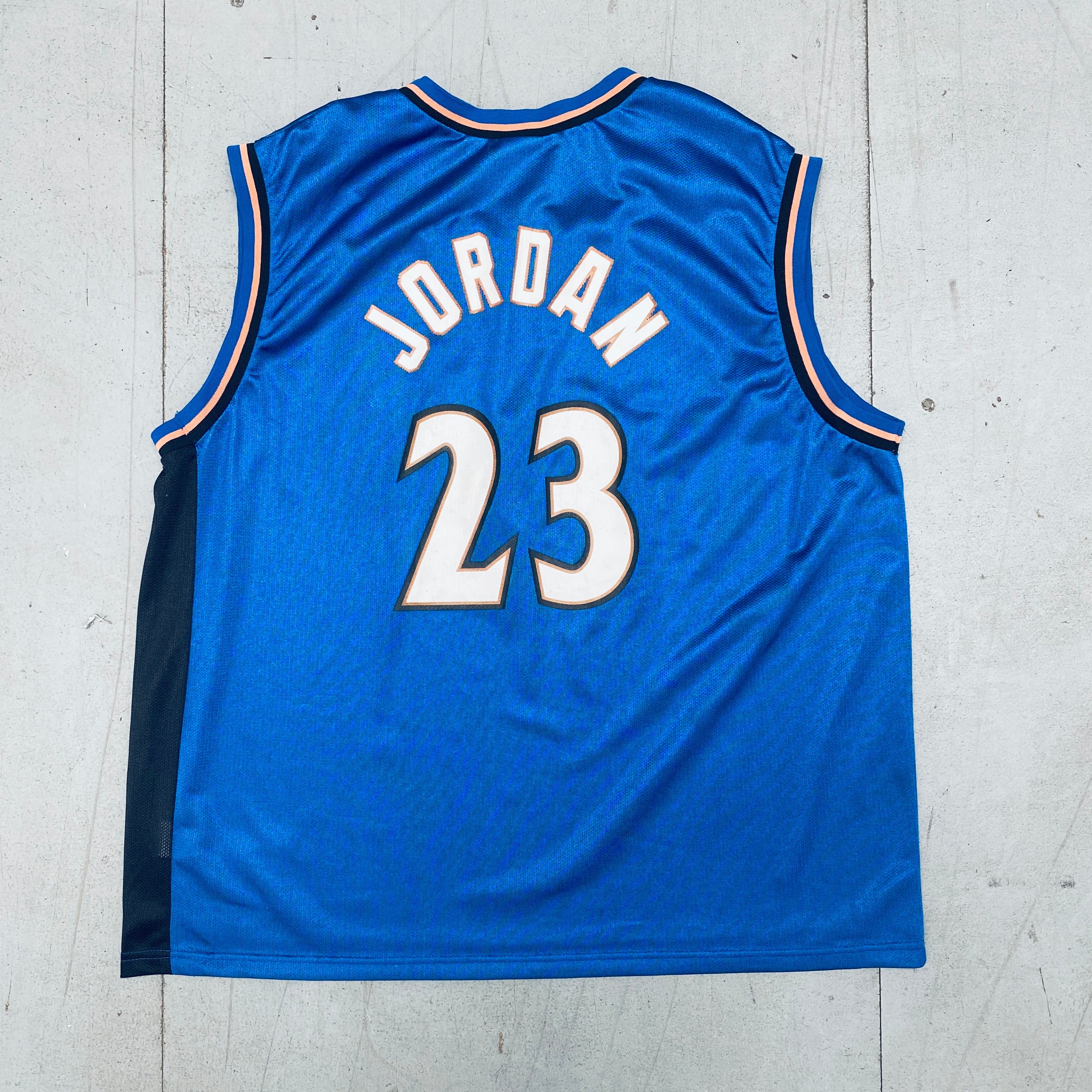 Authentic Michael Jordan 2001-02 Washington Wizards Blue Champion Jersey - Size Large - Perfect for NBA Fans, Collectors & Game Day Outfits