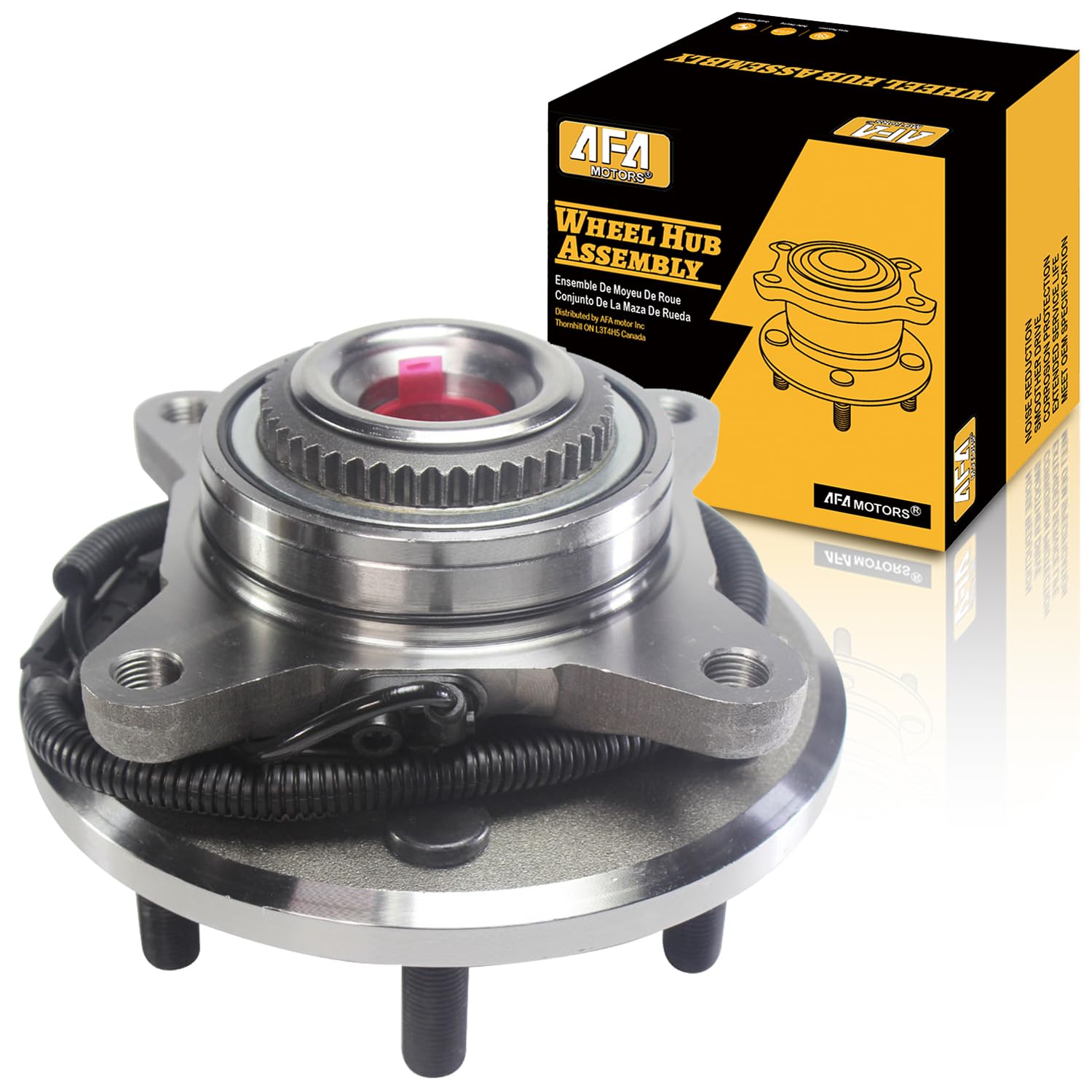 515158 Front Wheel Hub Assembly 4WD with ABS - Compatible with Ford Expedition & Lincoln Navigator - 6 Lug Wheel Bearing and Hub Replacement - Perfect for Off-Roading, Towing & Heavy-Duty Use
