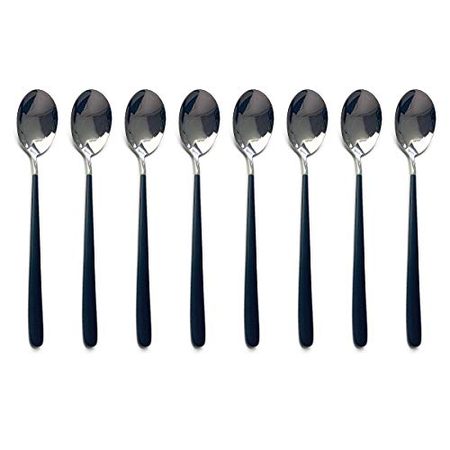 Black Silver Dinner Spoon 8p