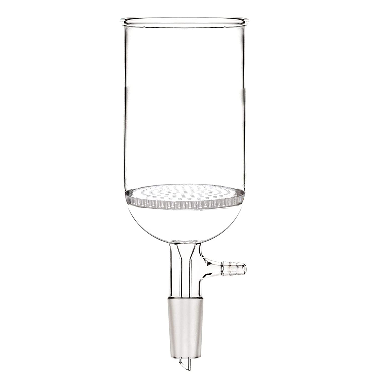 1L (1000ml) 24/40 Glass Buchner Funnel with 90mm Pore Plate - Laboratory Filtration Equipment for Chemistry Experiments & Scientific Research