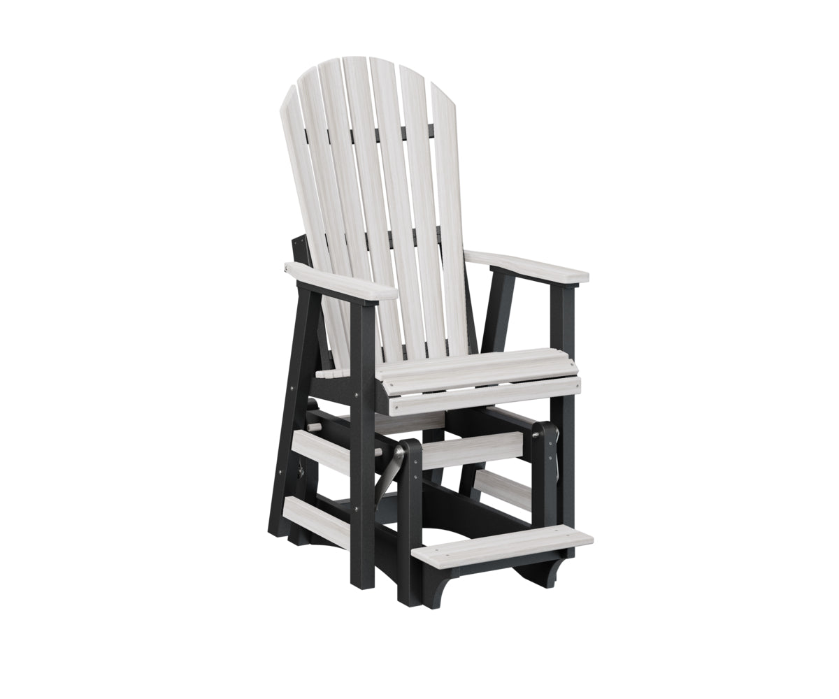 Berlin Gardens Comfo Back Single Counter Glider - Outdoor Patio Bistro Chair with Smooth Gliding Motion, Perfect for Garden, Deck, and Restaurant Use