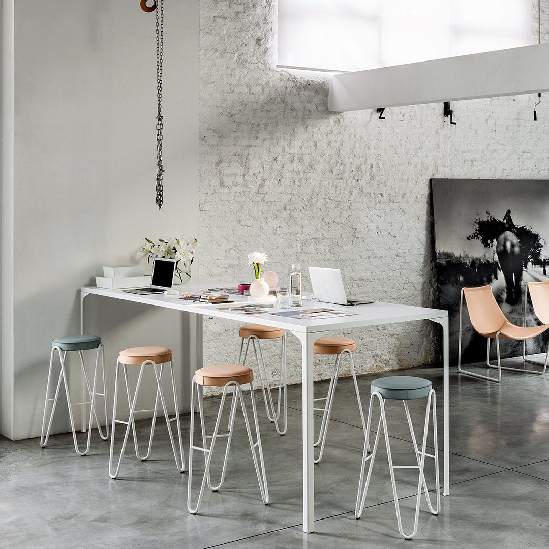 Apelle Jump Counter Stool - Adjustable Height Bar Stool with Backrest, Modern Kitchen Island Stool for Home, Cafe & Restaurant Use