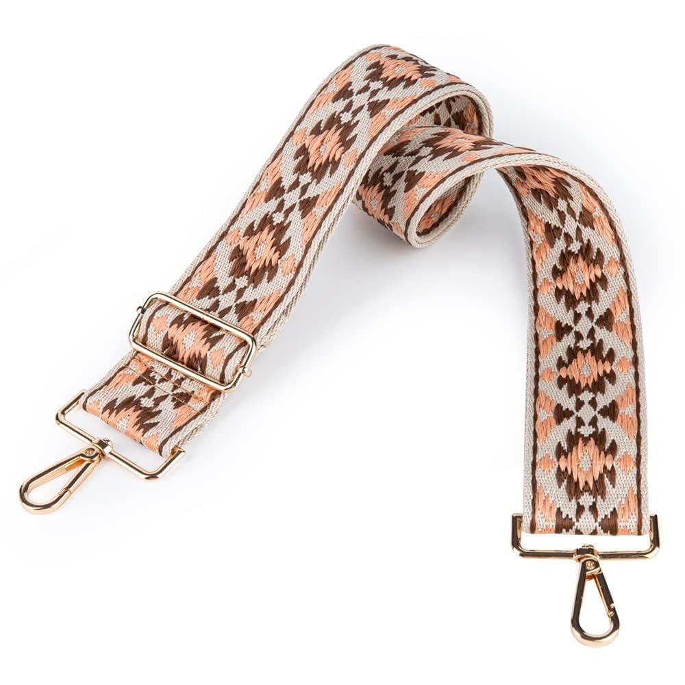 Viva Terry Adjustable Crossbody Guitar Strap - Replacement Shoulder Strap for Women's Handbags & Purses, Light Pink - Perfect for Music Lovers, Travel & Everyday Use