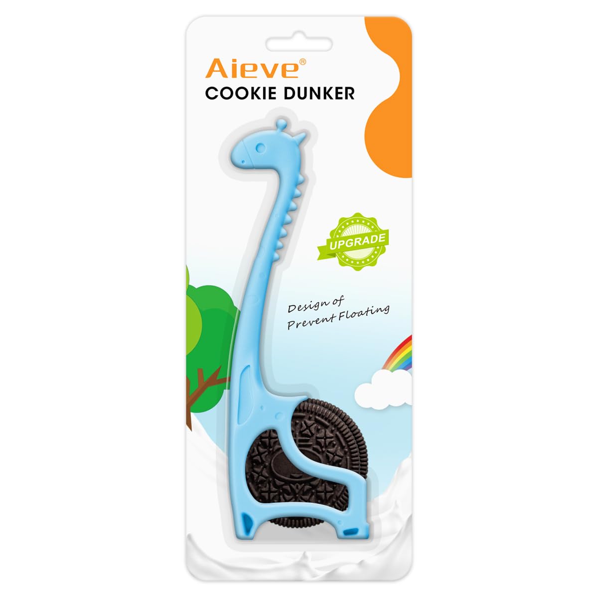 **Aieve Cookie Dunker for Oreo & Milk - Upgraded Anti-Floating Design | Perfect for Kids Snack Time, School Lunch & Family Dessert Fun**