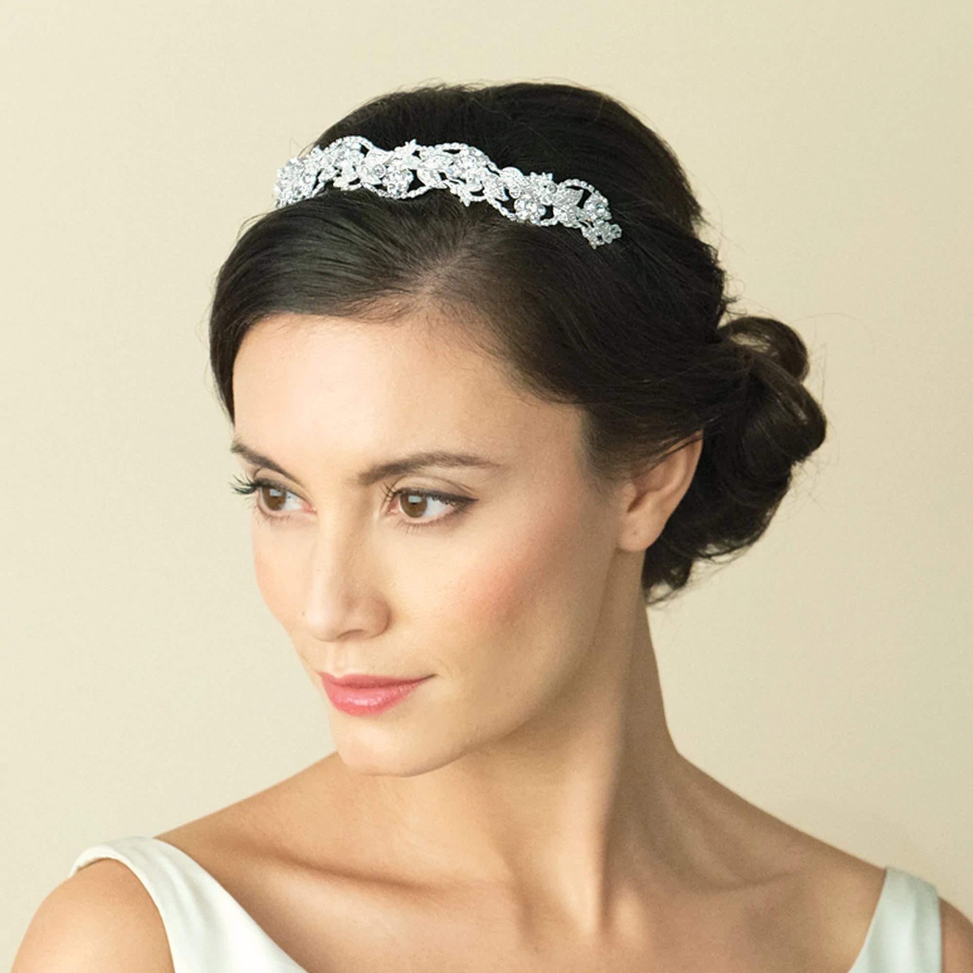BRIAR ROSE Crystal Bridal Tiara Headband - Elegant Wedding Hair Accessory for Bride, Bridesmaids & Prom | Perfect for Weddings, Proms, Pageants & Special Occasions