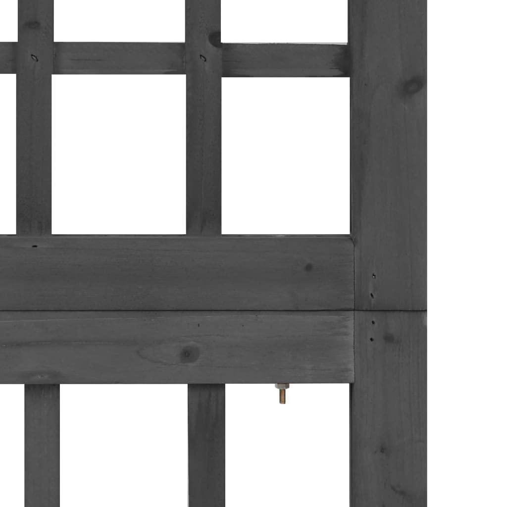 CHARMMA 5-Panel Solid Fir Wood Room Divider Privacy Screen - 79.3