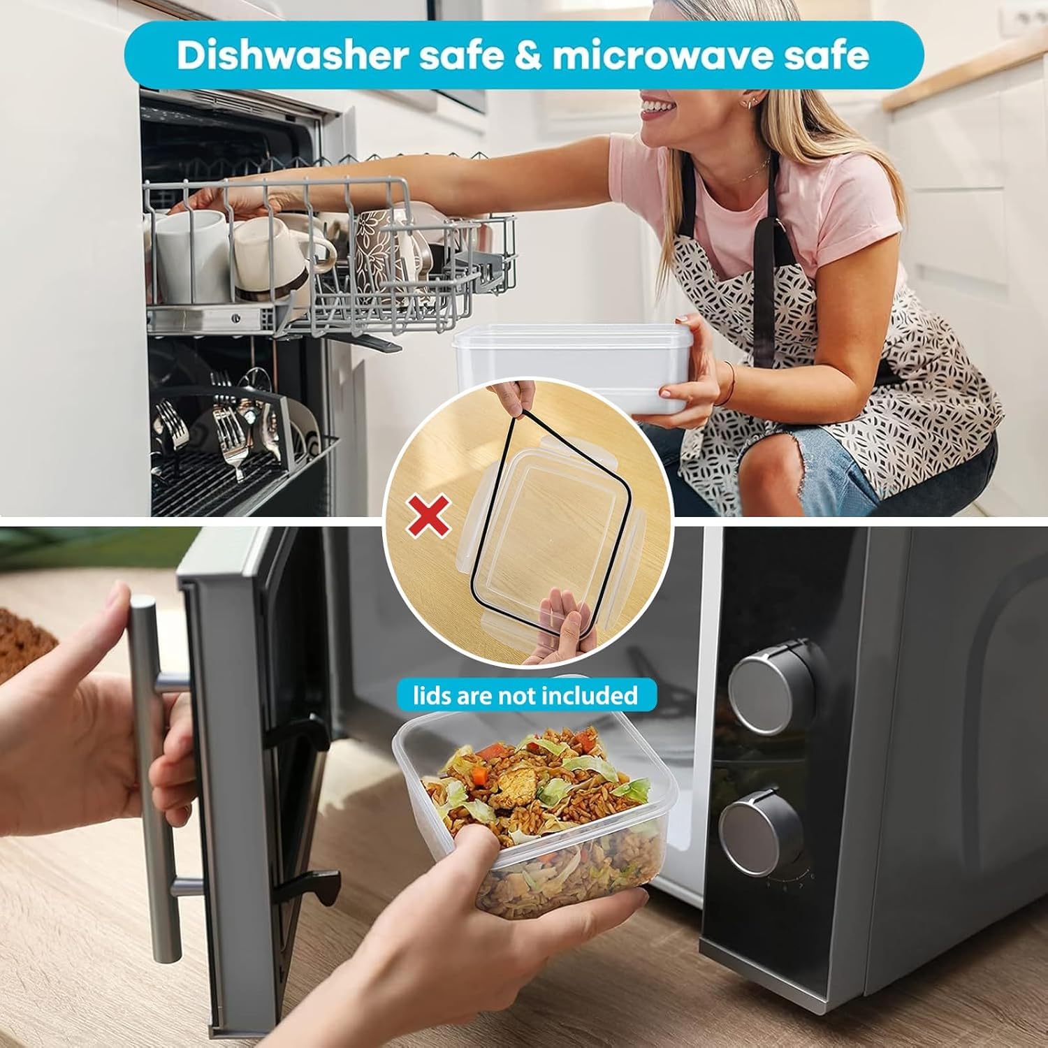 4-Piece Leakproof Food Storage Containers with Removable Colander & Chopper Set - Dishwasher & Microwave Safe Fridge Organizers for Fresh Fruits & Vegetables | Perfect for Meal Prep, Snack Storage & Kitchen Organization