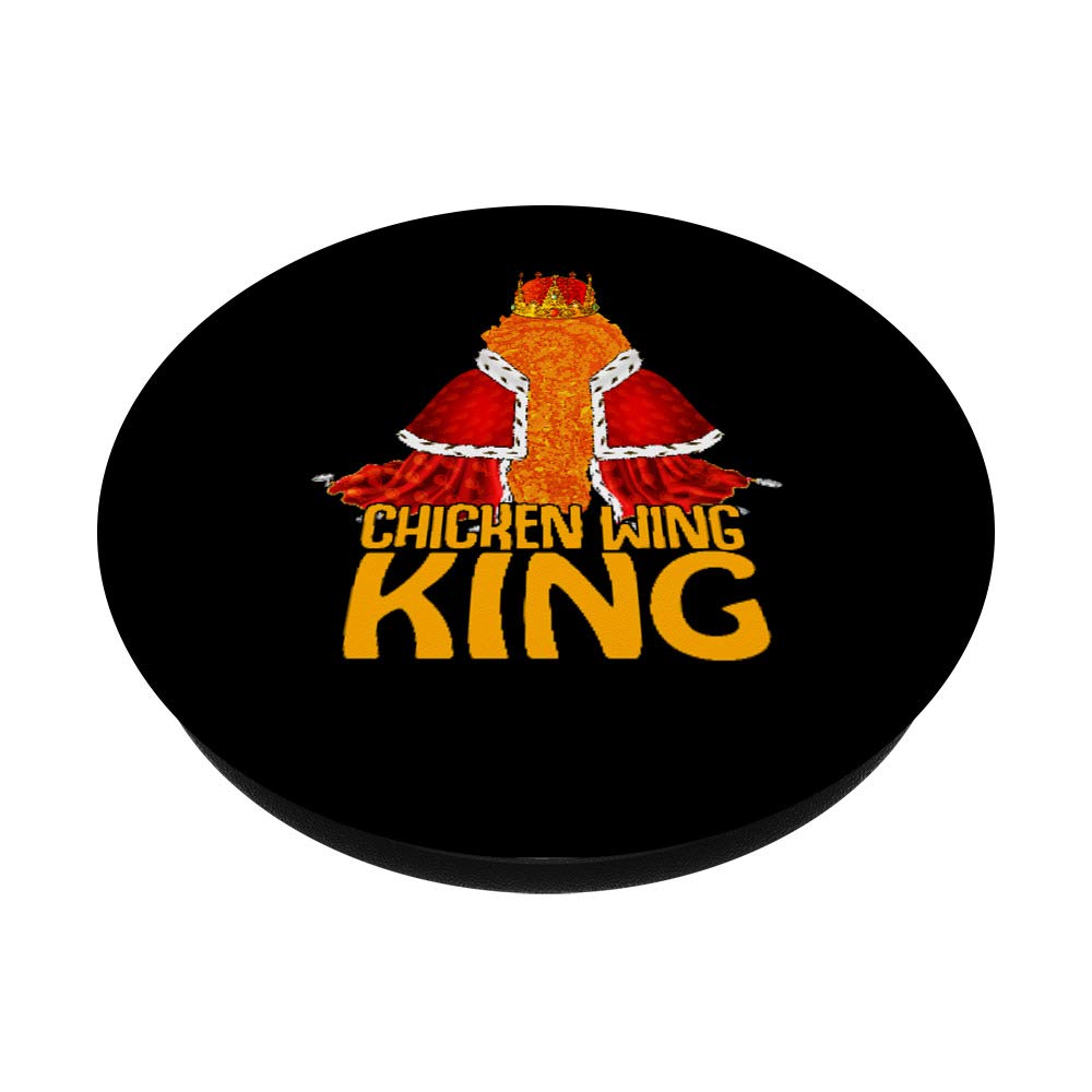 Crispy Buffalo Chicken Wings Nuggets - Fast Food King PopSockets PopGrip | Swappable Phone & Tablet Grip for Secure Hold | Perfect for Game Nights, Parties & On-the-Go Snacking
