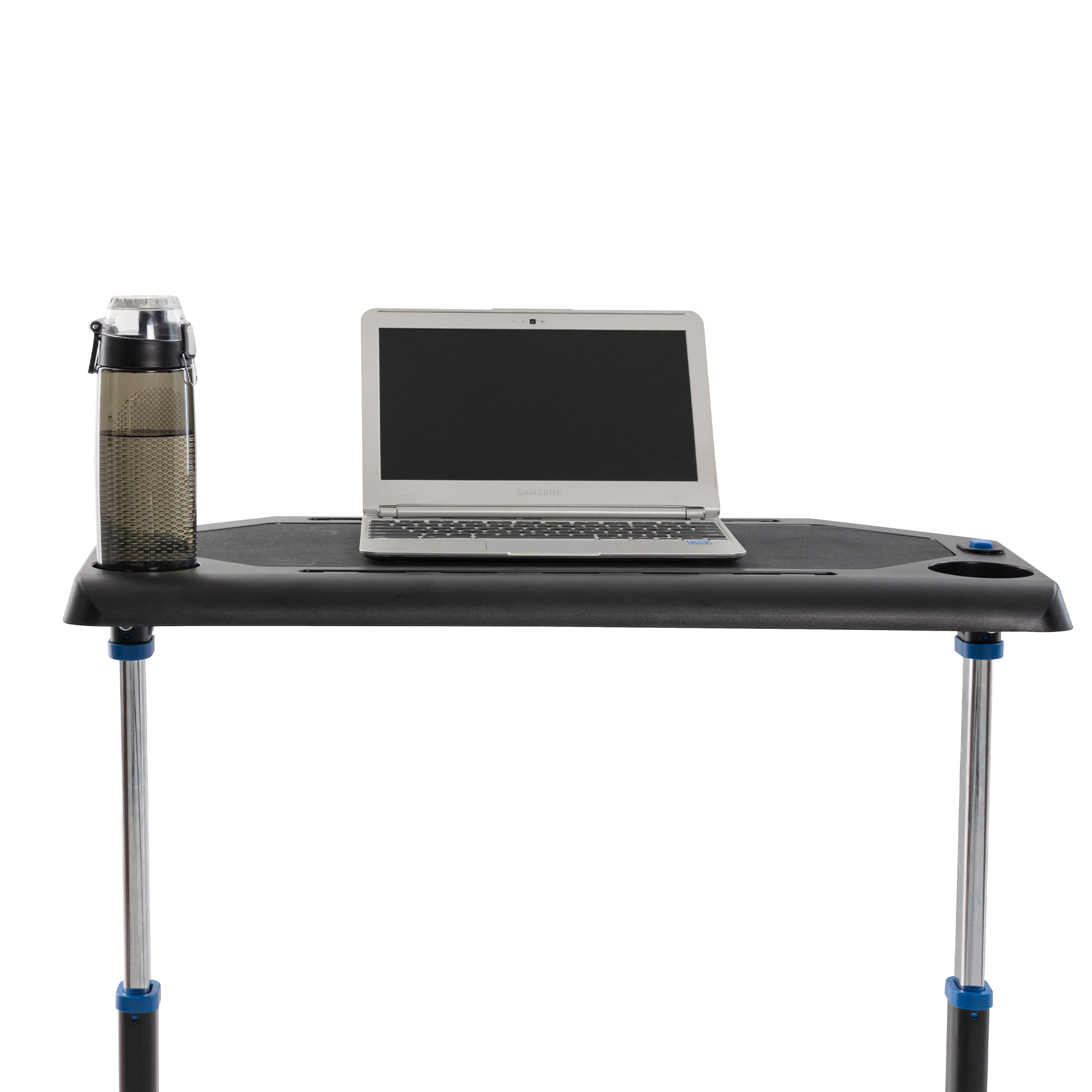 Adjustable Bike Desk - Rolling Laptop Cart for Exercise & Work - Home Office Fitness