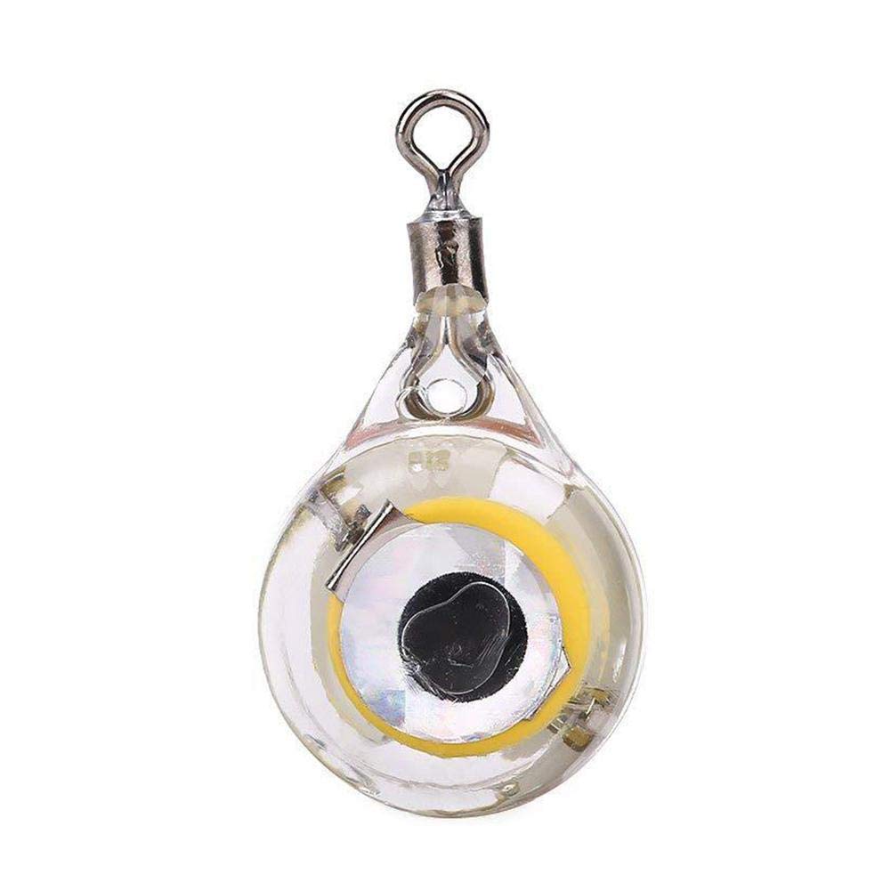 Awakingdemi LED Fishing Lure Trap - Glow in the Dark Squid Bait with Eye Shape Design (Green) | Perfect for Night Fishing & Deep Sea Angling
