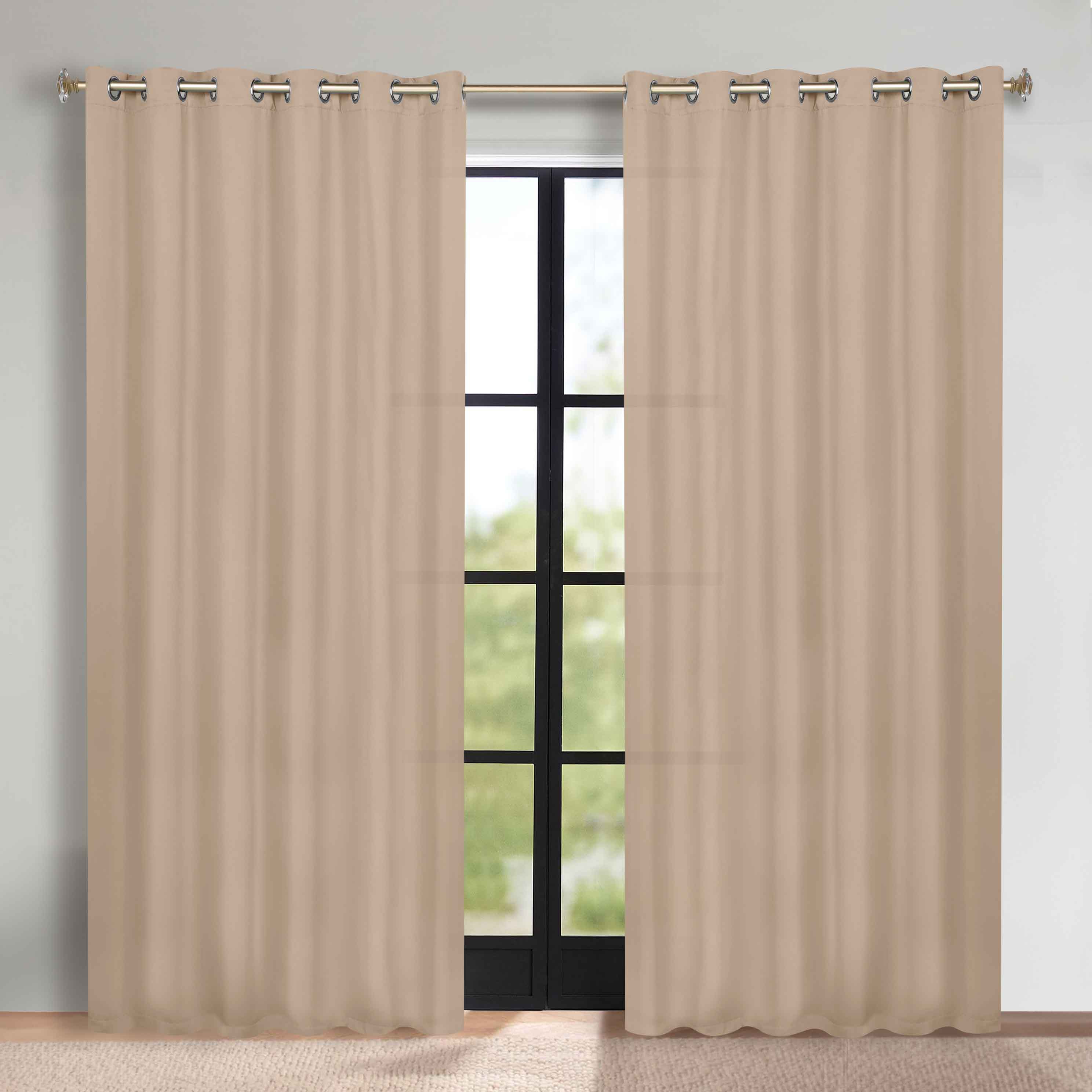 Blackout Curtains Set of 2 - Machine Washable, Room Darkening, Noise Reducing & Thermal Insulated for Bedroom, Nursery & Home Theater