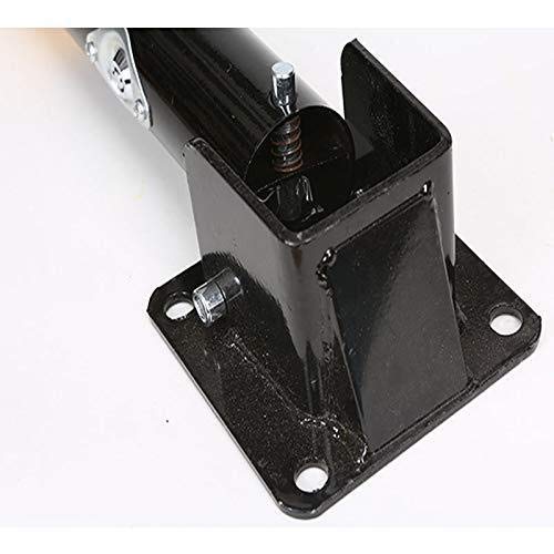 Parking Lock & Barrier Post - 13x13x50cm Black Bollard for Car Parking, Garage Security & Driveway Protection - Durable Crash Barrier with Key for Vehicle Safety & Traffic Control