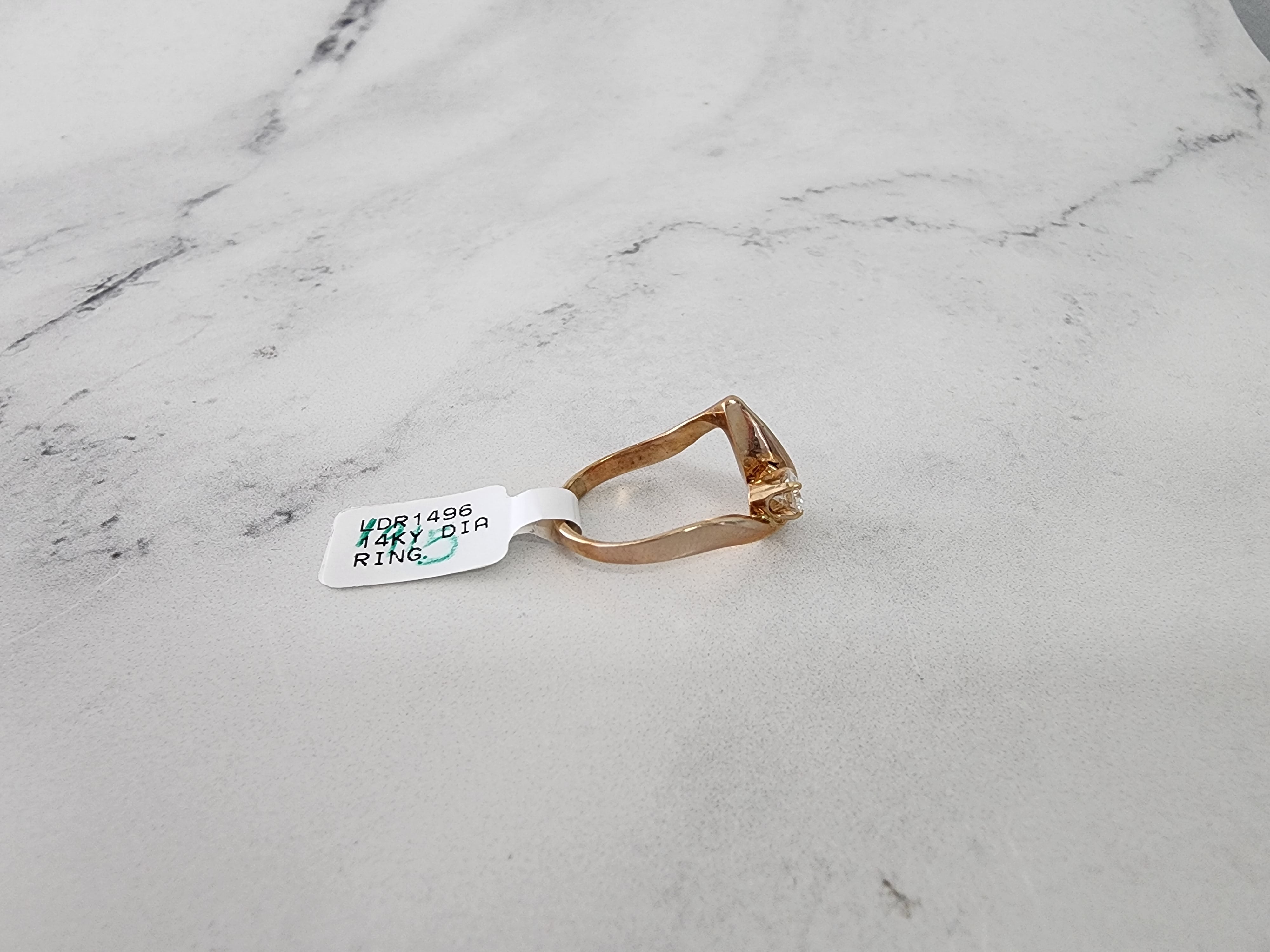 0.25 Carat Diamond Musical Note Ring in 14K Yellow Gold - Perfect Gift for Musicians, Music Lovers & Special Occasions