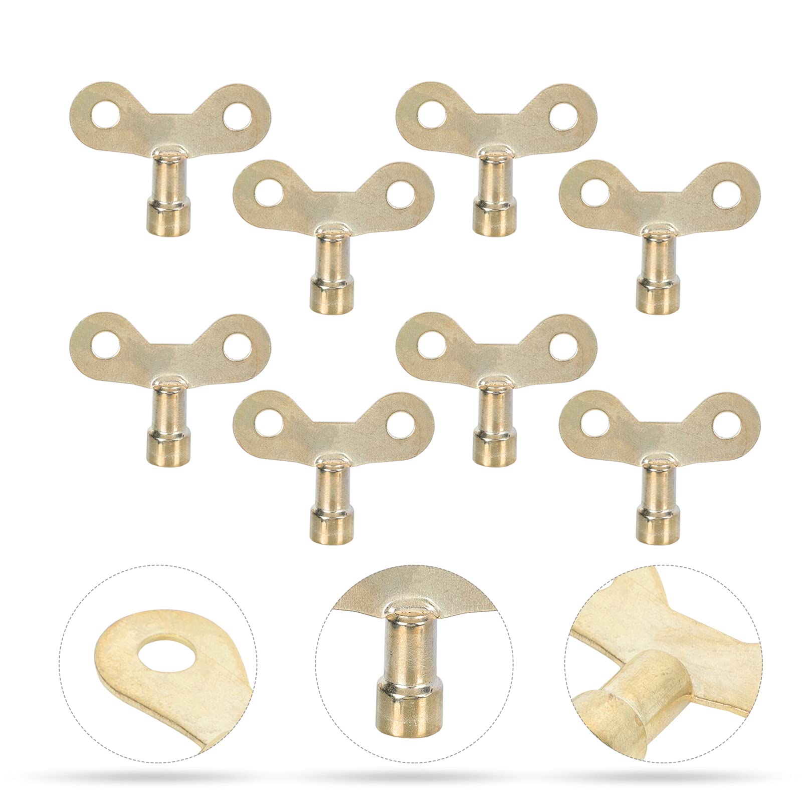 DOITOOL 10-Piece Radiator Valve Key Set - Bleed Key, Vent Key, Air Valve Key for Home Heating System Maintenance - Perfect for Radiator Bleeding & HVAC Repair