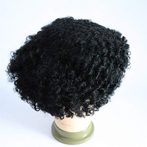 1# Jet black10MM wave lace cap