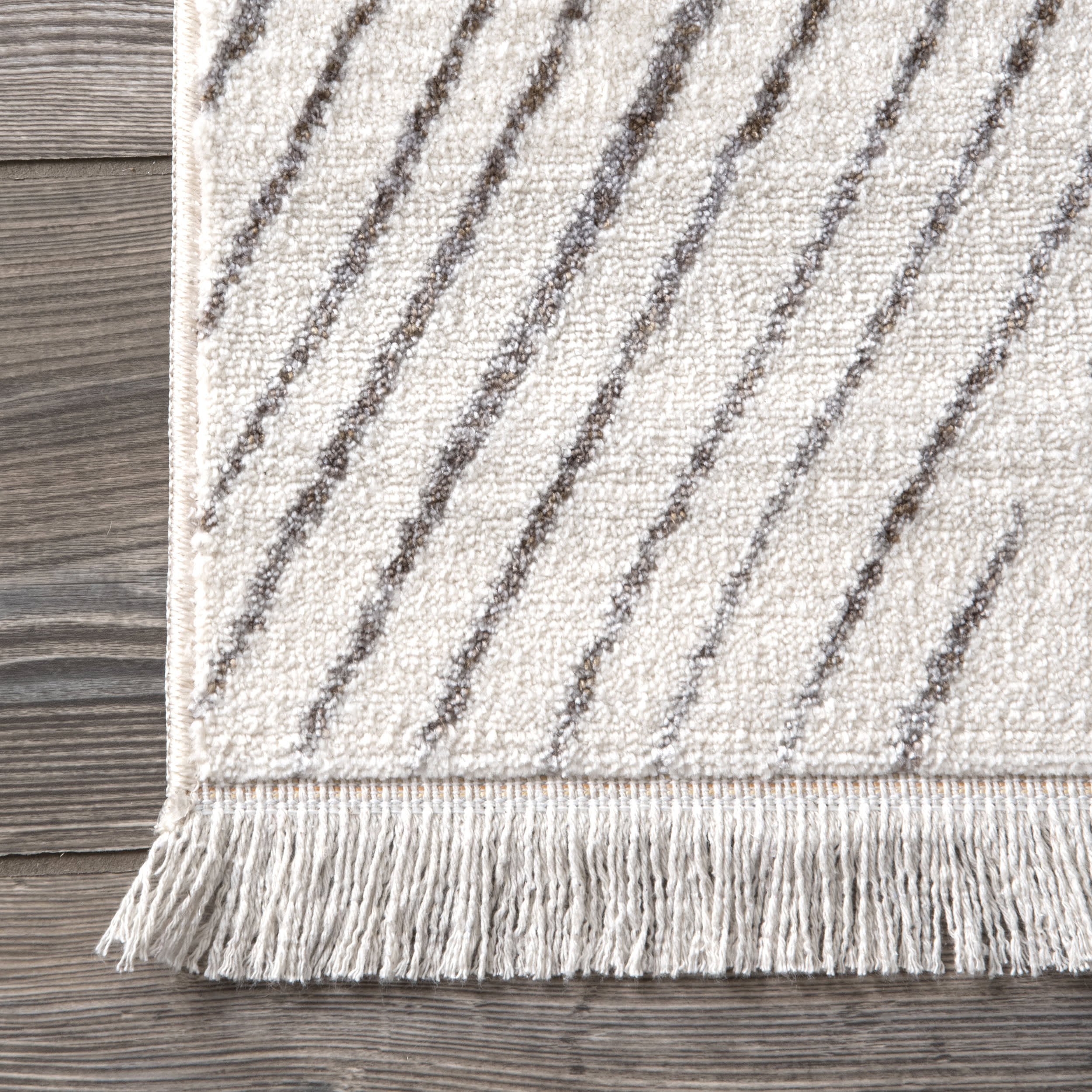 Stylish Beige Broken Chevrons Rug - Soft & Durable Area Rug for Living Room, Bedroom, or Office Decor