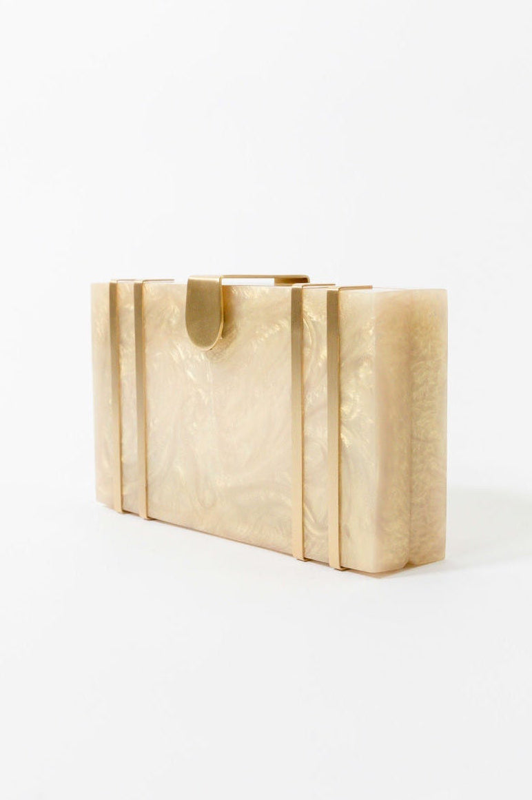 Luxury Golden Evening Clutch for Women - Elegant Handbag for Parties, Weddings & Special Occasions