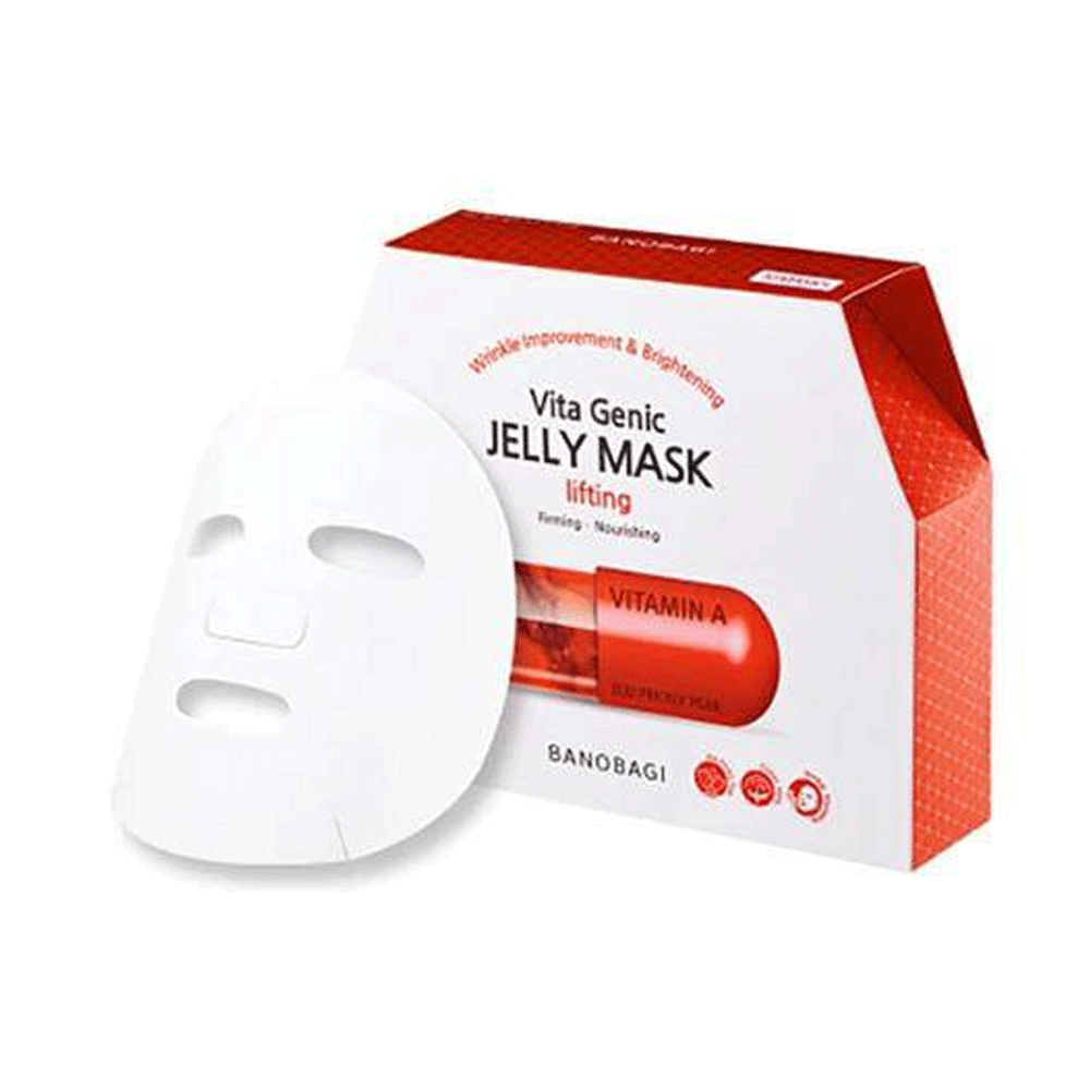 BANOBAGI Vita Genic Jelly Mask - Lifting & Firming Face Mask, 30g x 10 Sheets | Korean Skincare for Anti-Aging & Hydration | Perfect for Spa Night & Self-Care Routine