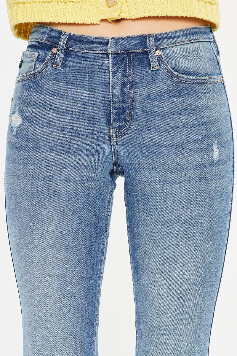 Jennie Medium Rise Wide Leg Jeans for Women - Trendy High Waist Flared Denim Pants - Perfect for Casual Outfits, Street Style & Everyday Wear