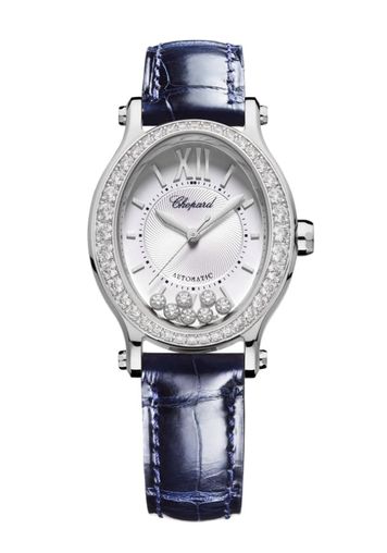 Chopard Happy Sport Oval Stainless Steel & Diamonds Women's Watch - Luxury Swiss Timepiece for Business, Evening & Special Occasions