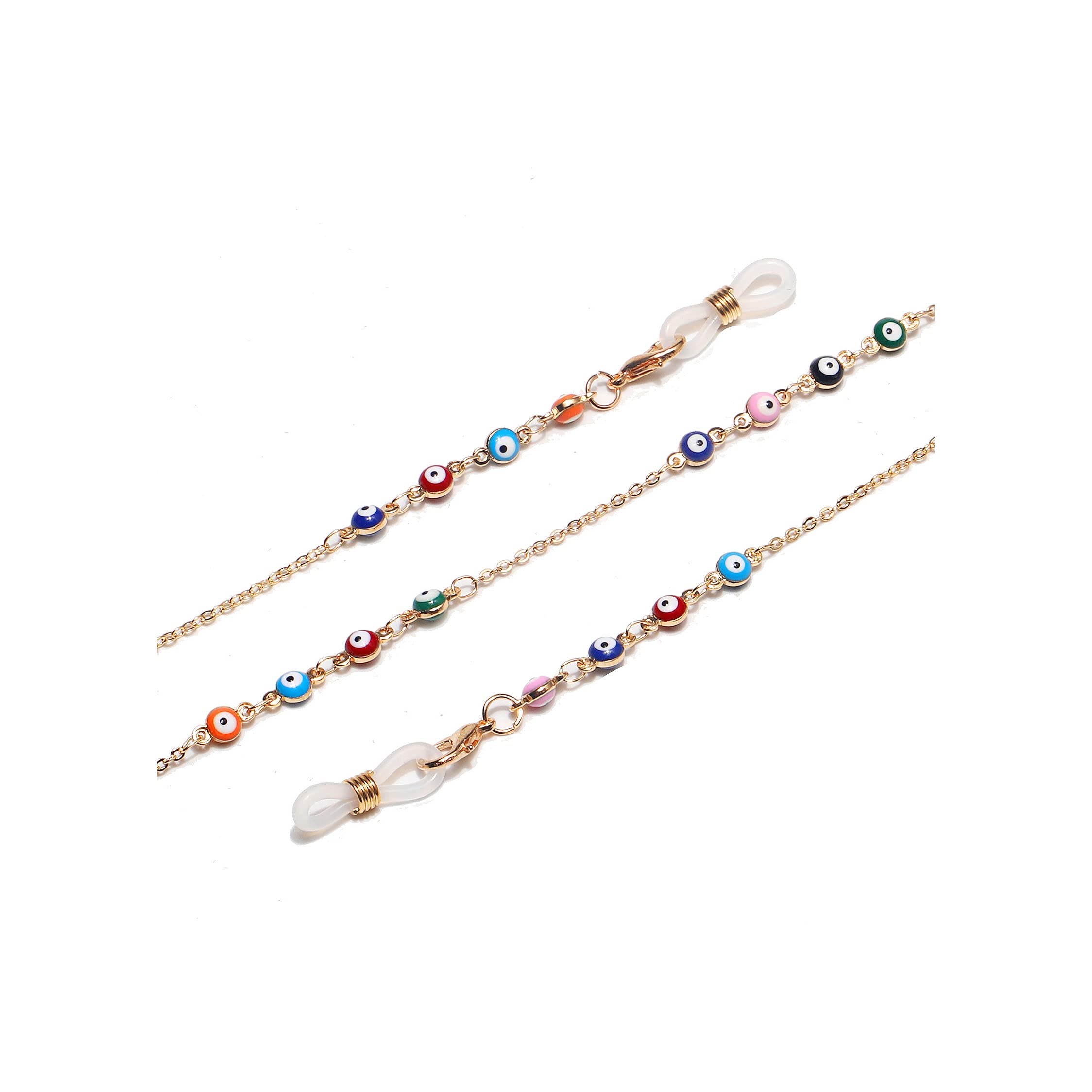 Evil Eye Mask Lanyard for Women - Bling Necklace Strap for Glasses & Face Masks