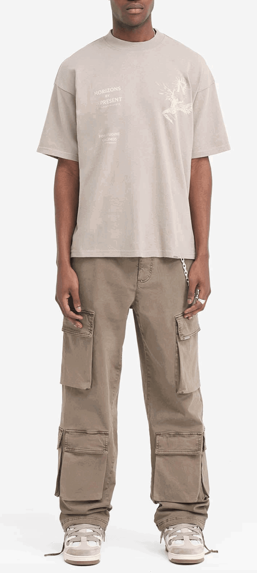 REPRESENT Baggy Cargo Pants for Men - Streetwear Joggers with Multiple Pockets | Perfect for Casual Wear, Hip Hop Fashion & Urban Street Style