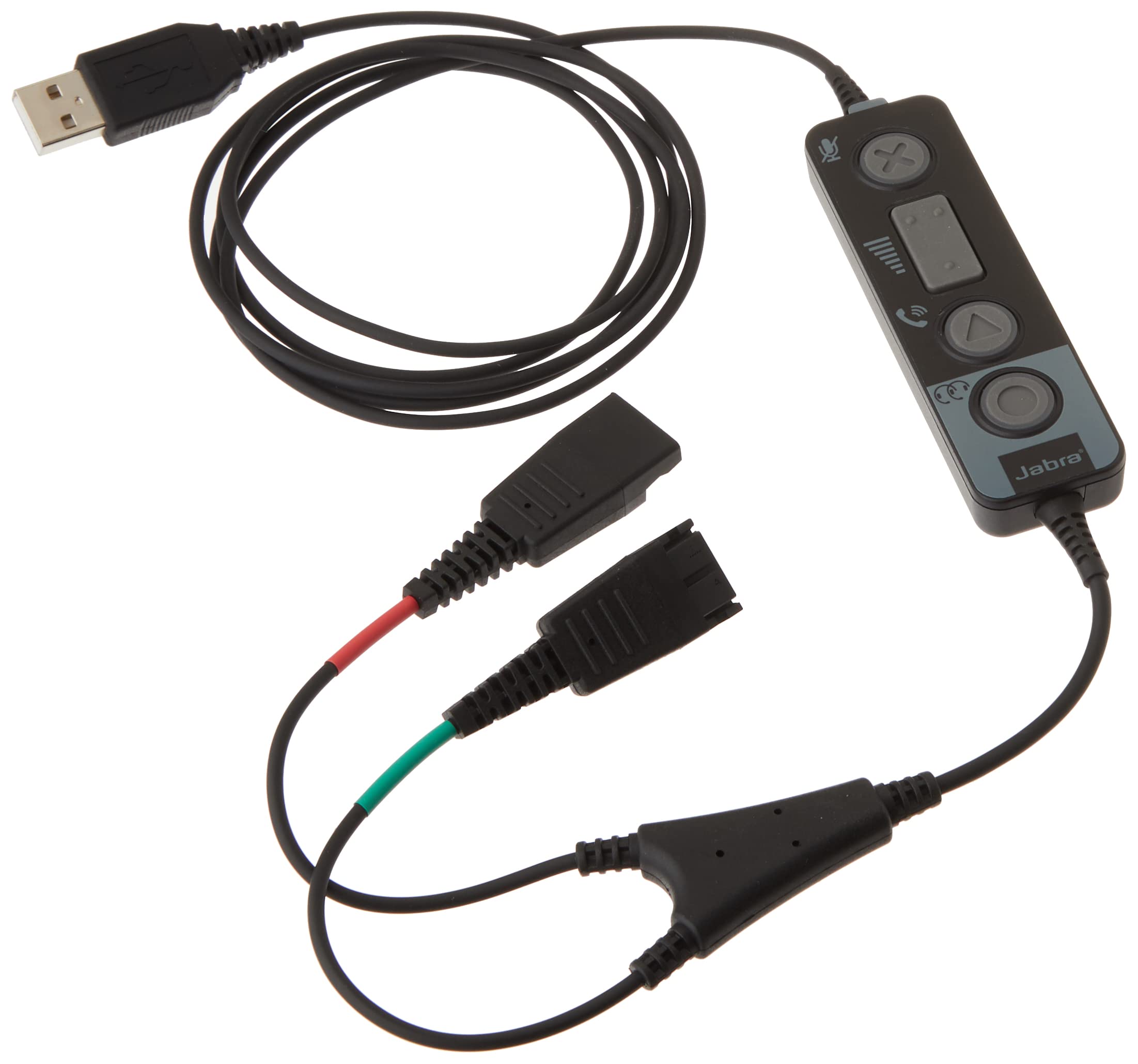 Jabra 265-09 Link 265 USB/QD Training Cable - Black | Replacement Headset Cable for Jabra Headsets | Perfect for Office, Call Center & Remote Work