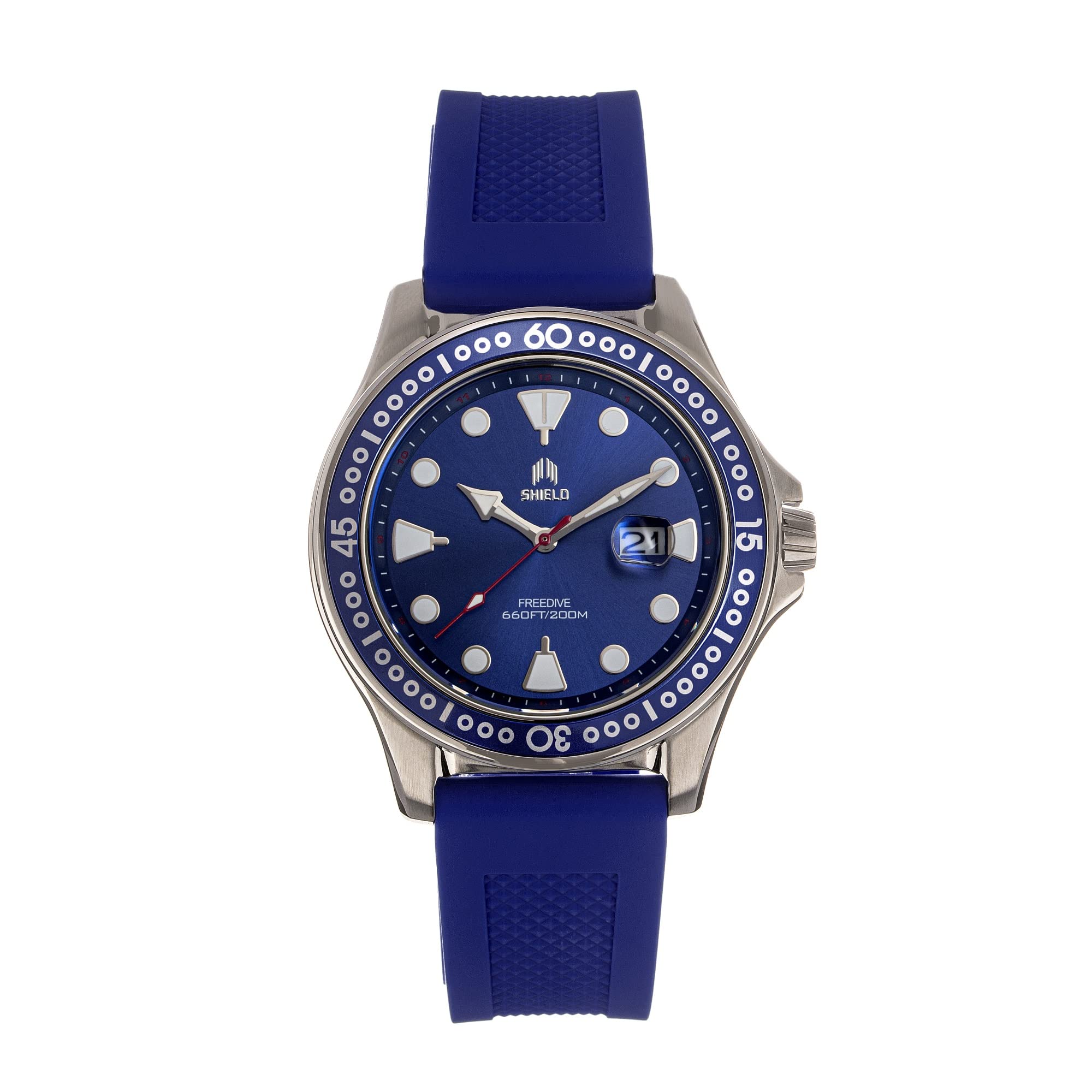Freediving Watch with Date Display - Durable Silicone Strap for Scuba Diving, Snorkeling & Water Sports | Men's Women's Dive Accessory