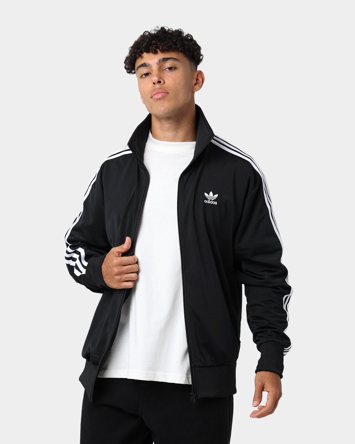 Adidas Firebird Track Jacket for Men & Women - Classic Black Retro Running Jacket - Lightweight Windbreaker for Jogging, Workouts & Streetwear Fashion