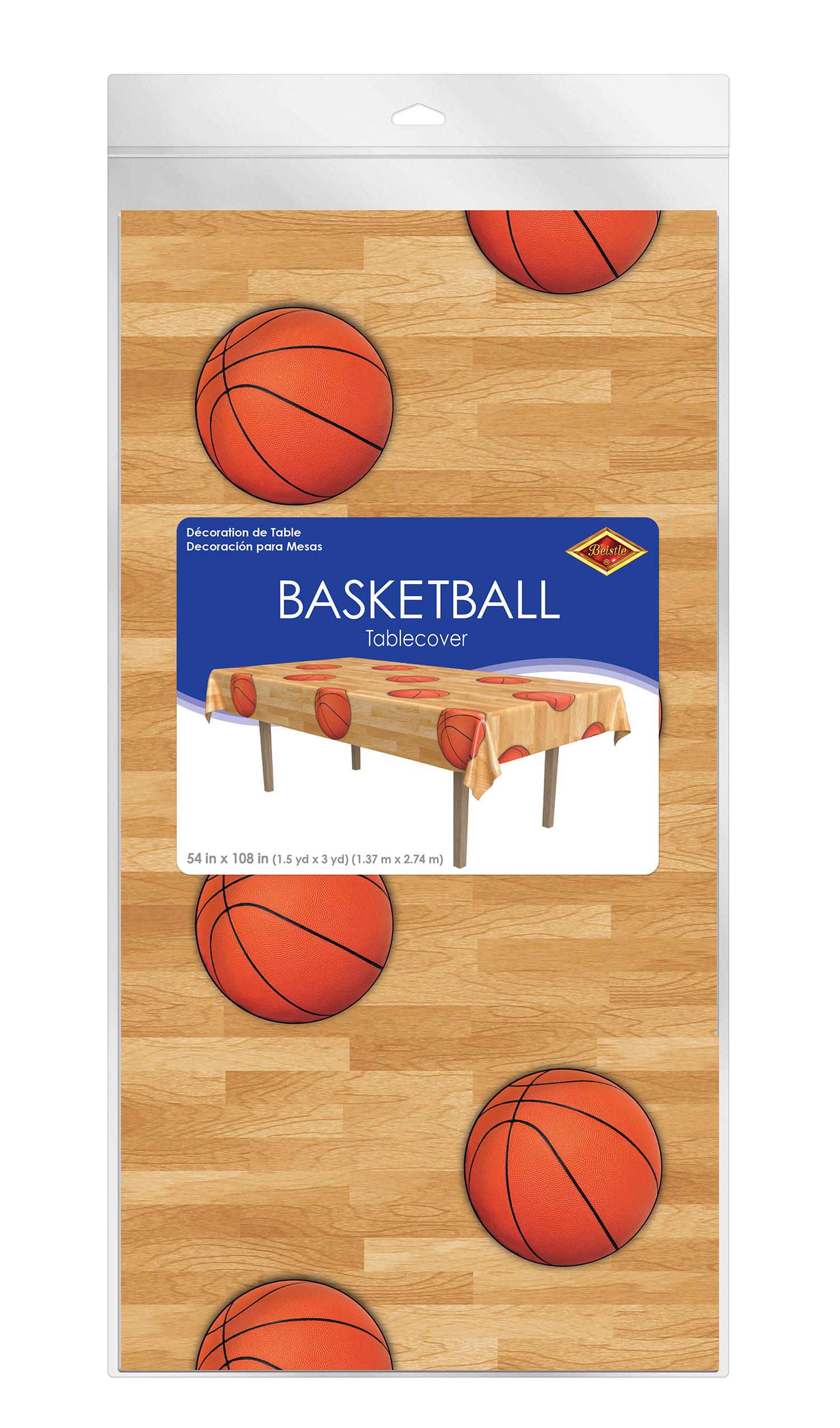 12 Pack Basketball Theme Party Table Covers - 54