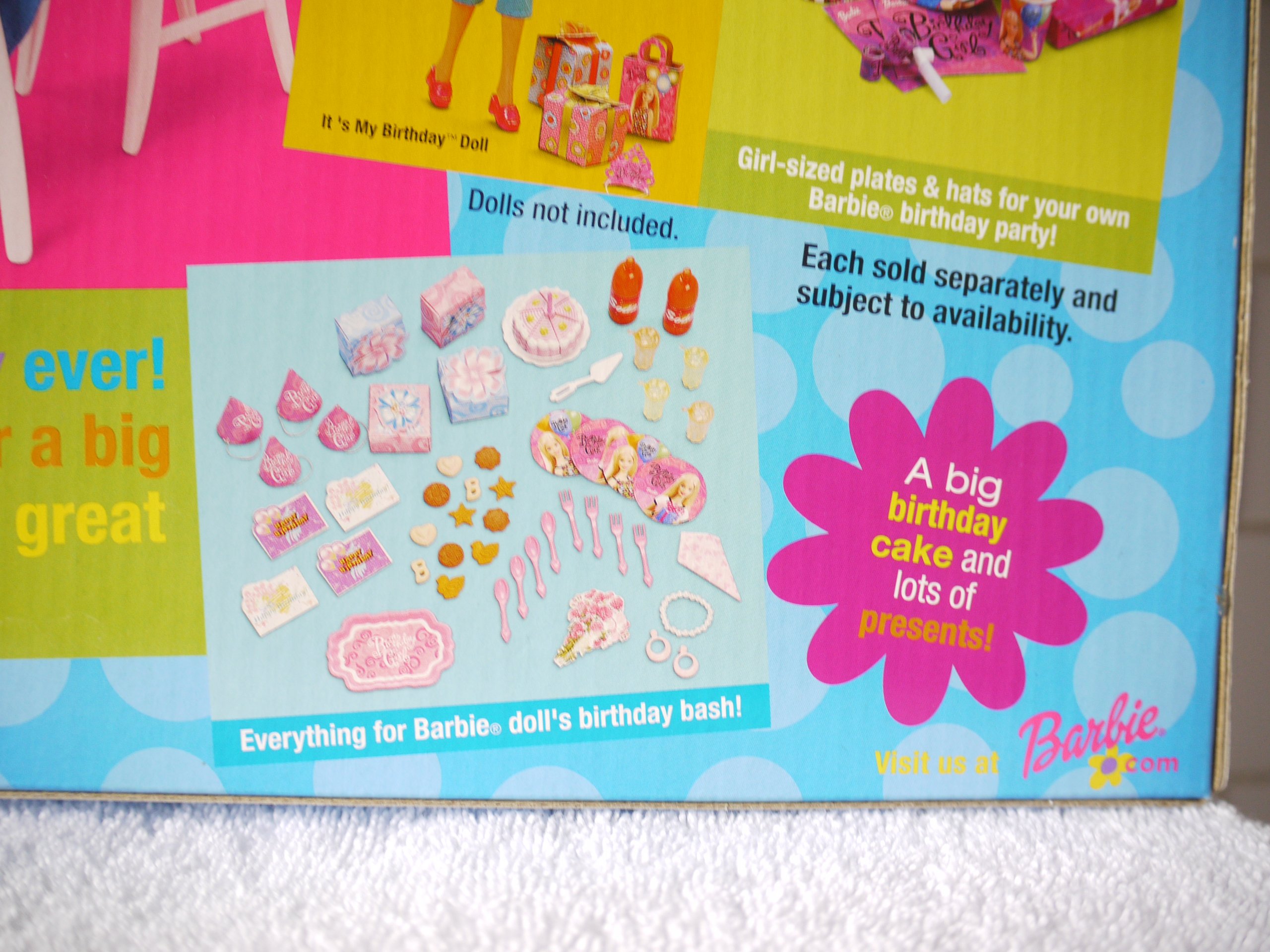Barbie It's My Birthday Exclusive Play Set (2001) - Vintage Doll Collector's Item for Birthday Parties & Display
