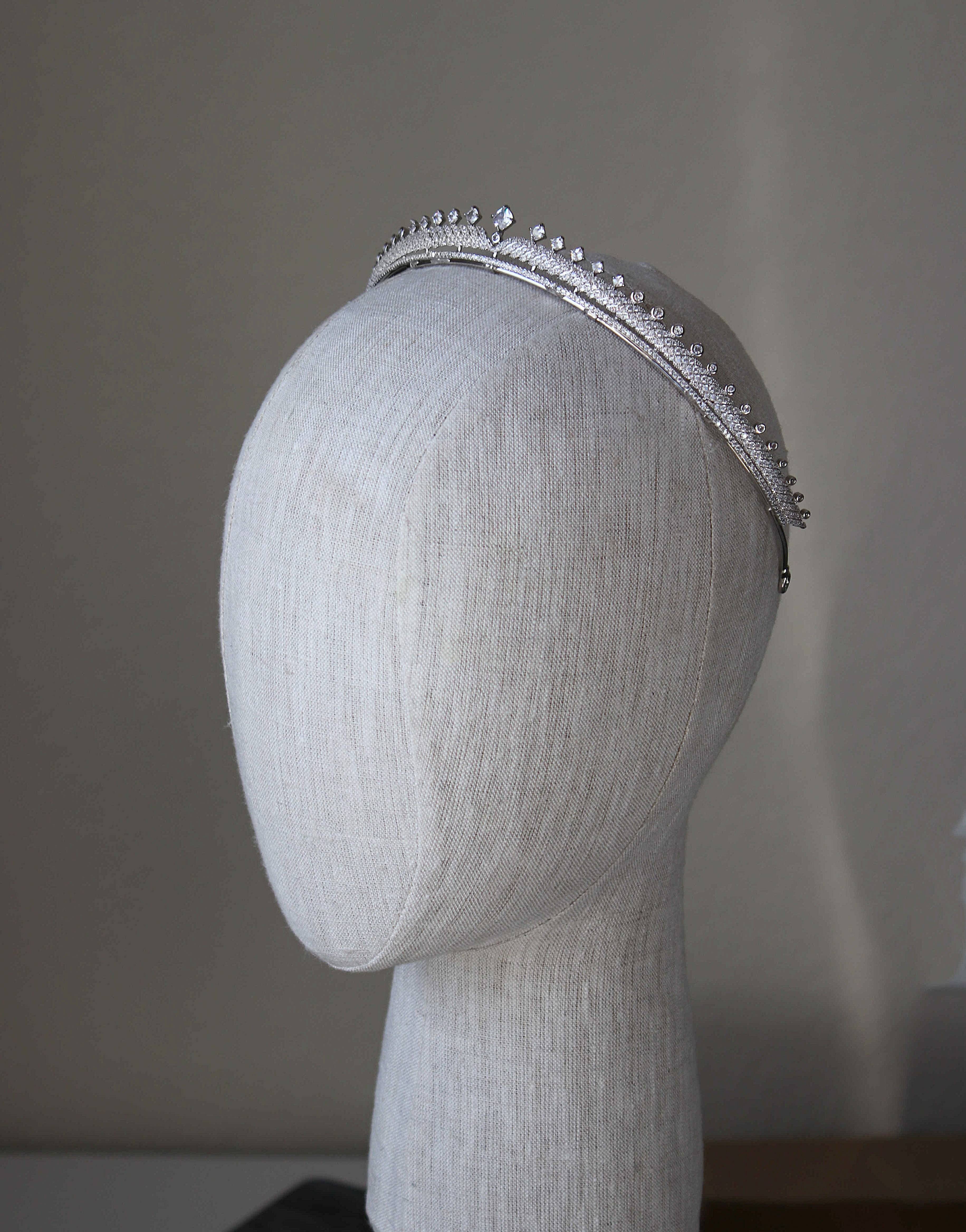 AMBER Petite Tiara - Elegant Small Crown for Women & Girls | Perfect for Weddings, Pageants, and Special Occasions