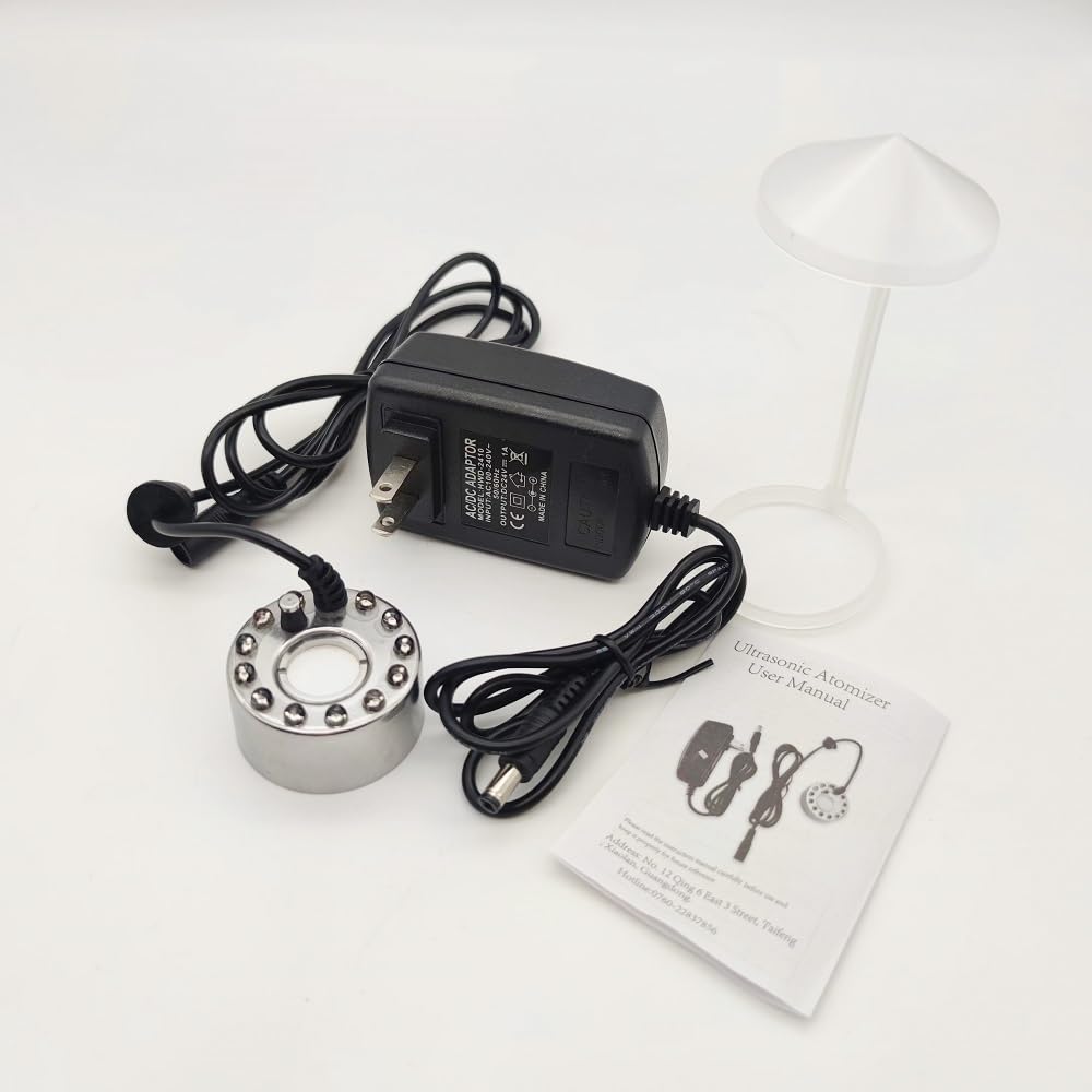 Halloween Witch LED Light with Ultrasonic Mist Maker - Indoor Halloween Decor, Mini Fogger for Home, Party, Pond & Fountain Mist Maker - Spooky Ambiance for Halloween Parties & Home Decor