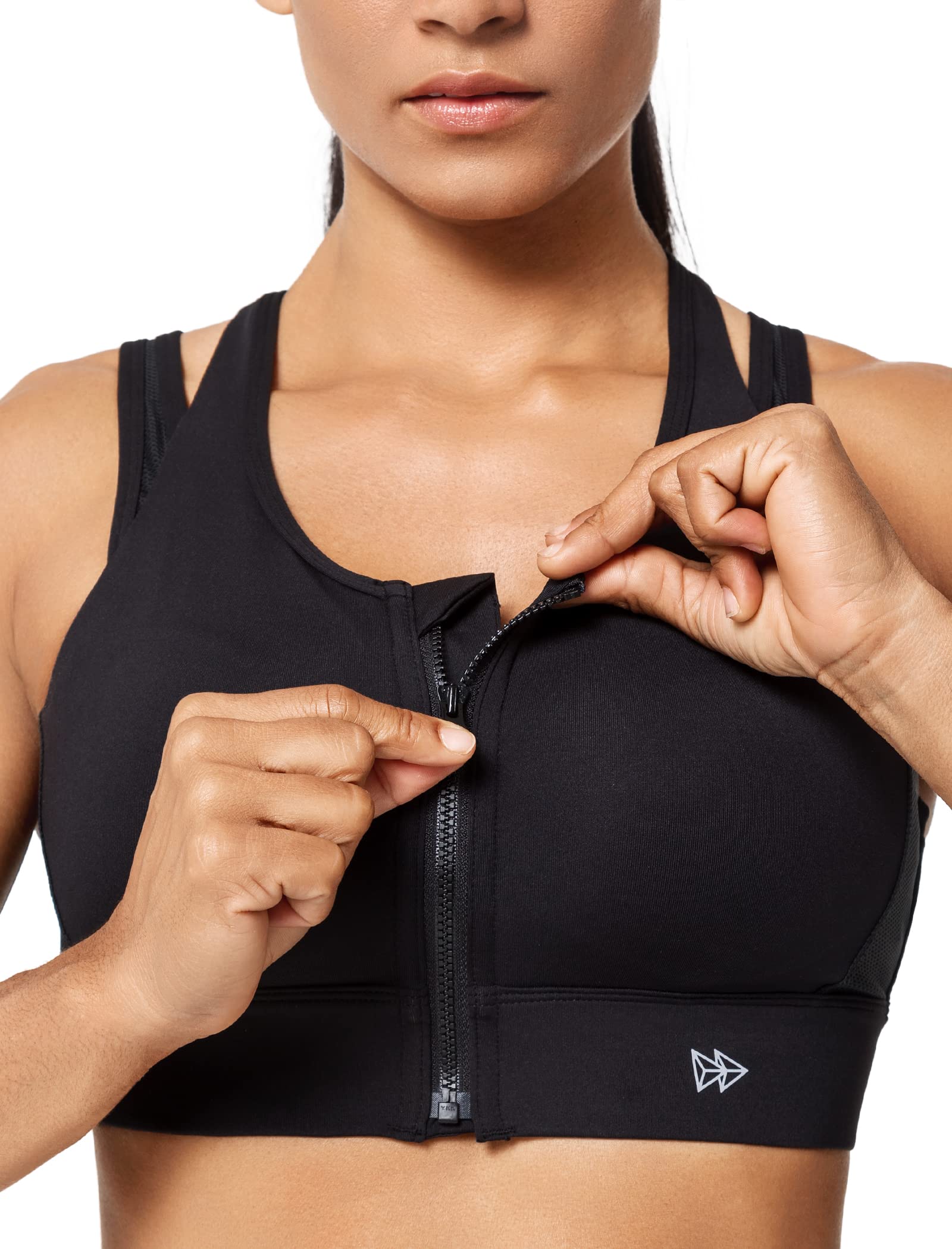 Yvette High Impact Sports Bra for Women - Y-Back Design Maximum Support Workout Top - Perfect for Running, Gym & High-Intensity Training