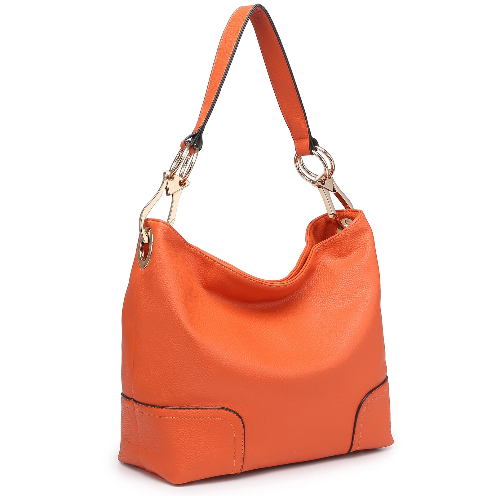 Dasein Women's Hobo Handbag - Soft PU Leather Slouchy Shoulder Bag with Top Handle & Pockets | Fashion Tote Purse for Work, Travel & Everyday Use