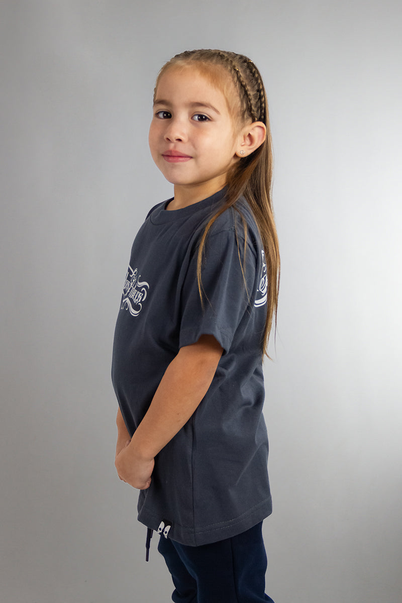 Remera Dos Padres Kids Blue Design T-Shirt - Comfortable Cotton Shirt for Boys & Girls - Perfect for School, Playdates & Family Outings