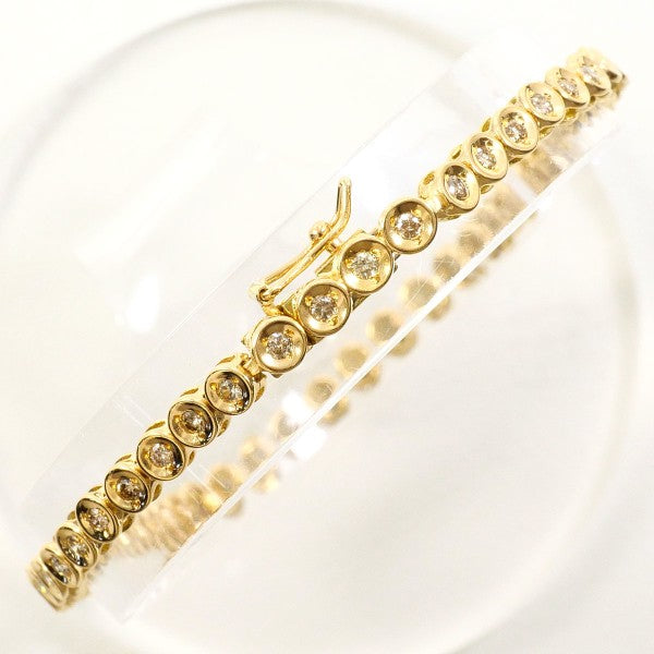 18K Yellow Gold Diamond Bracelet for Women - Elegant & Luxurious Tennis Bracelet - Perfect for Weddings, Anniversaries & Special Occasions