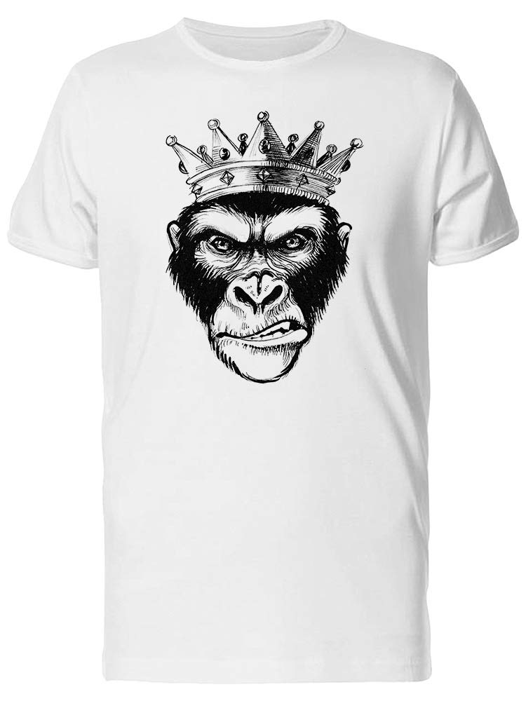 Evil Monkey Crown Sketch Tee for Men - Casual Streetwear Style